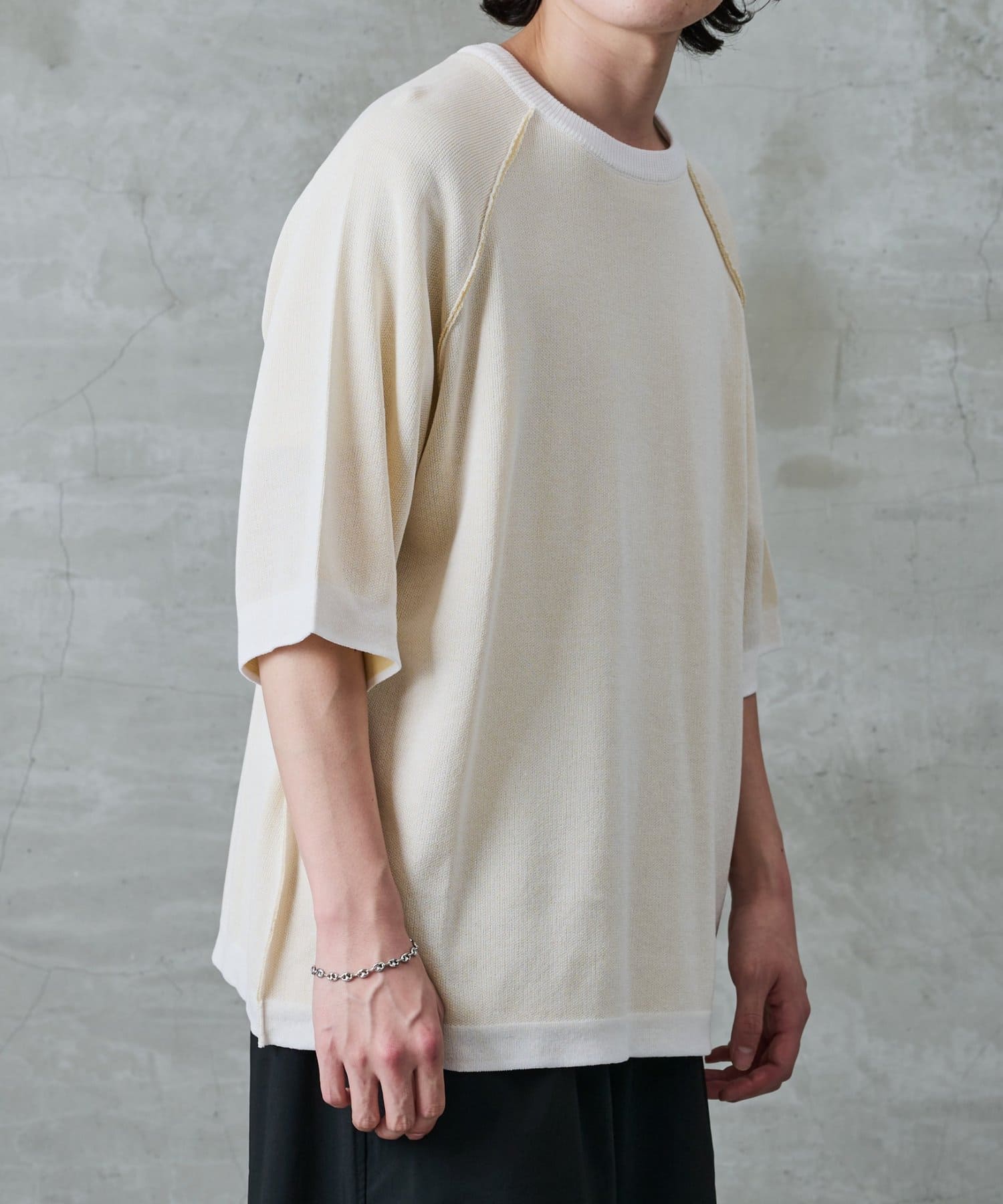 COLONY 2139(コロニー トゥーワンスリーナイン) ナチュラルクール半袖リバーシブルニット