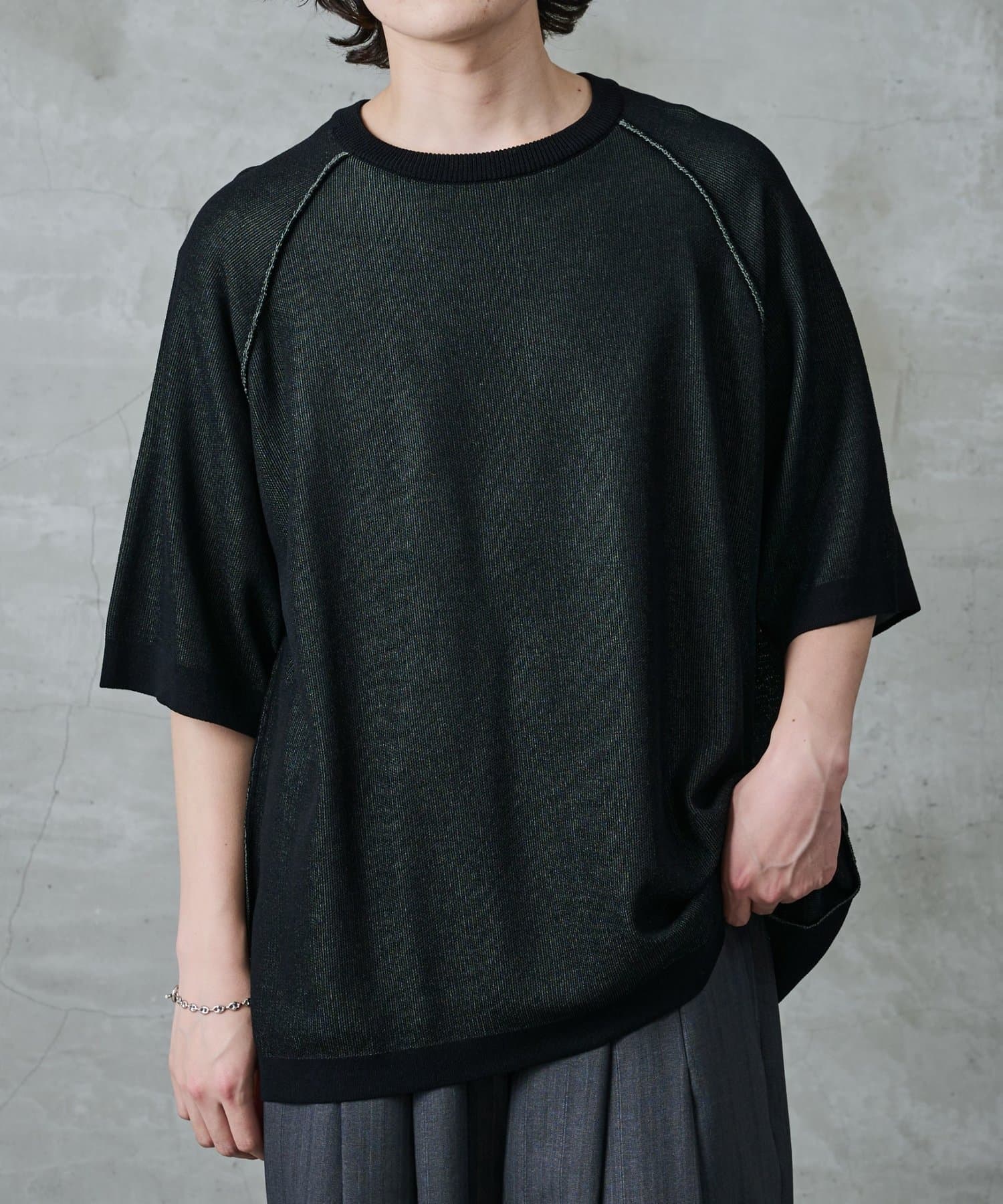 COLONY 2139(コロニー トゥーワンスリーナイン) ナチュラルクール半袖リバーシブルニット