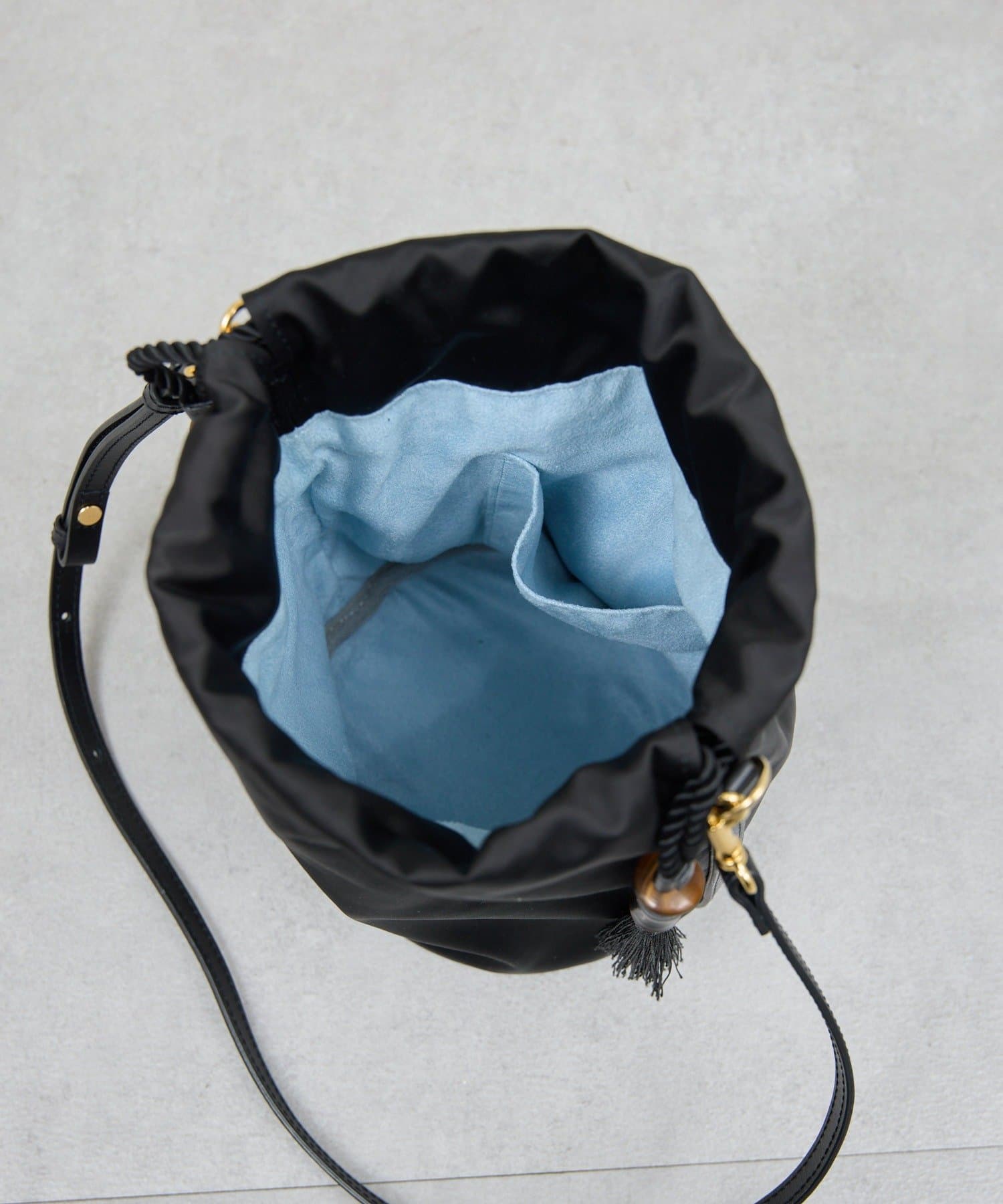 GALLARDAGALANTE(ガリャルダガランテ) 【2.718】タッセルドローストリングバッグ