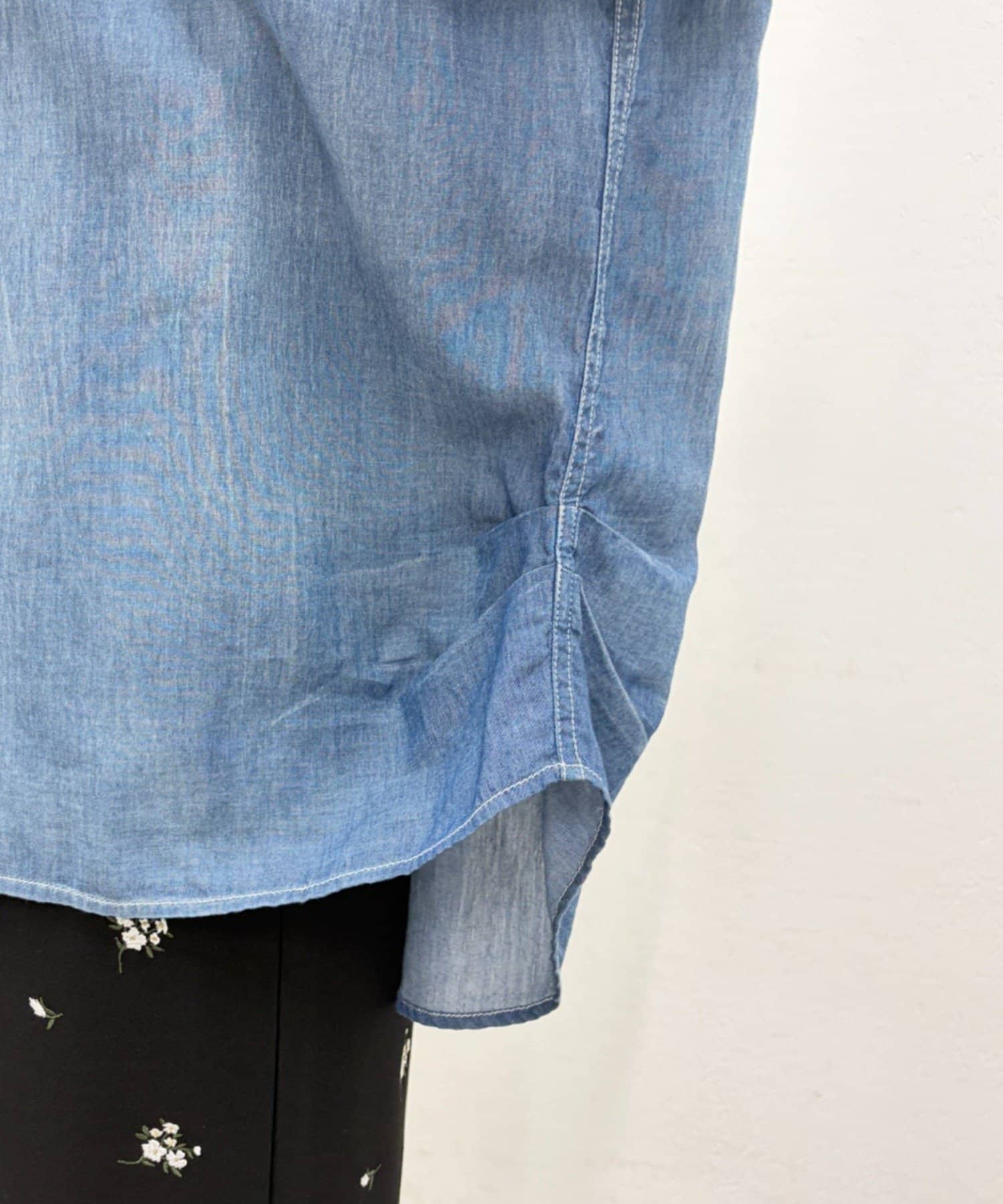 LOUNGEDRESS(ラウンジドレス) 【@_shirabe.s_コラボ】シアーデニムタックシャツ