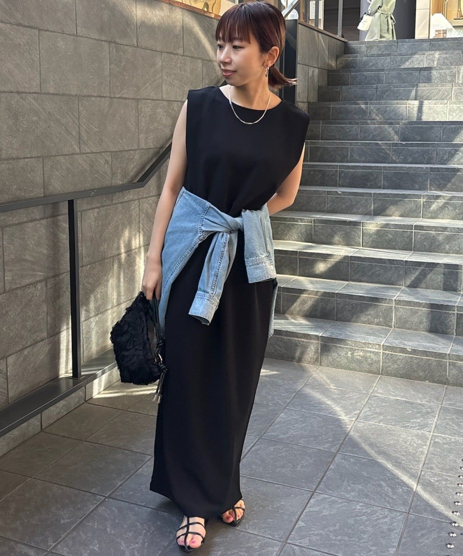 LOUNGEDRESS(ラウンジドレス) 【@iristagramuuコラボ】ショルダータックワンピース