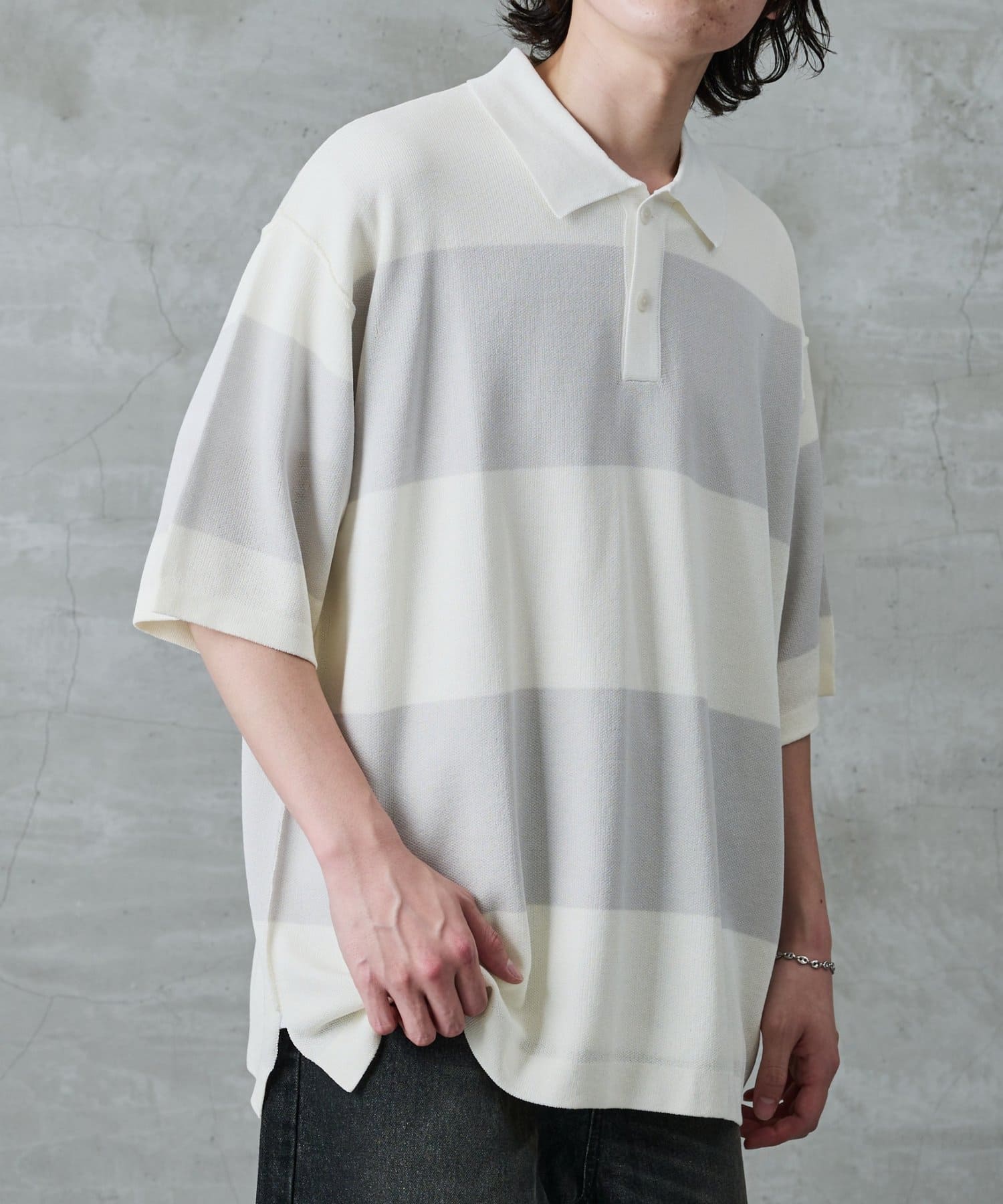 COLONY 2139(コロニー トゥーワンスリーナイン) ナチュラルクール半袖ラガーニット