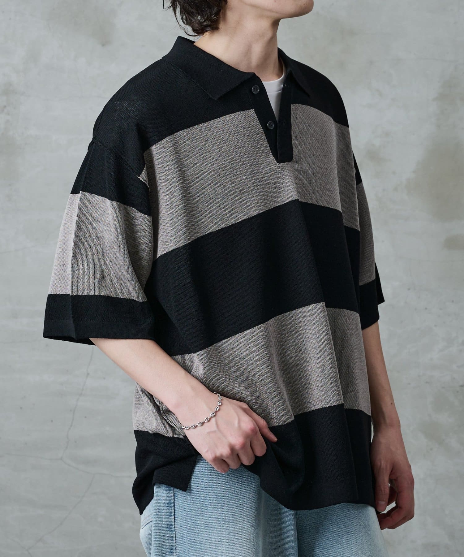 COLONY 2139(コロニー トゥーワンスリーナイン) ナチュラルクール半袖ラガーニット