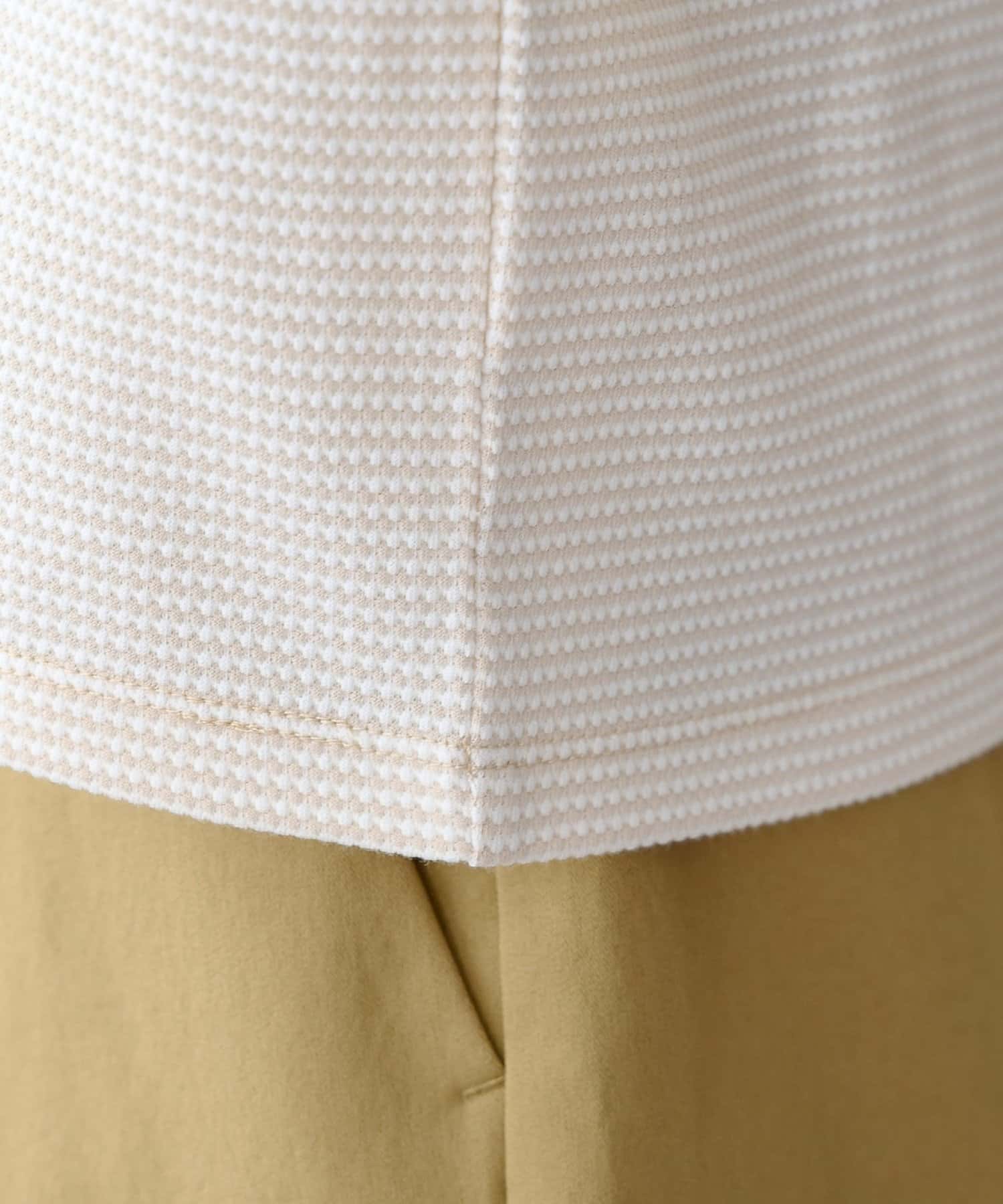 DISCOAT(ディスコート) 【WEB限定】ポップコーンジャガードリンガーTシャツ