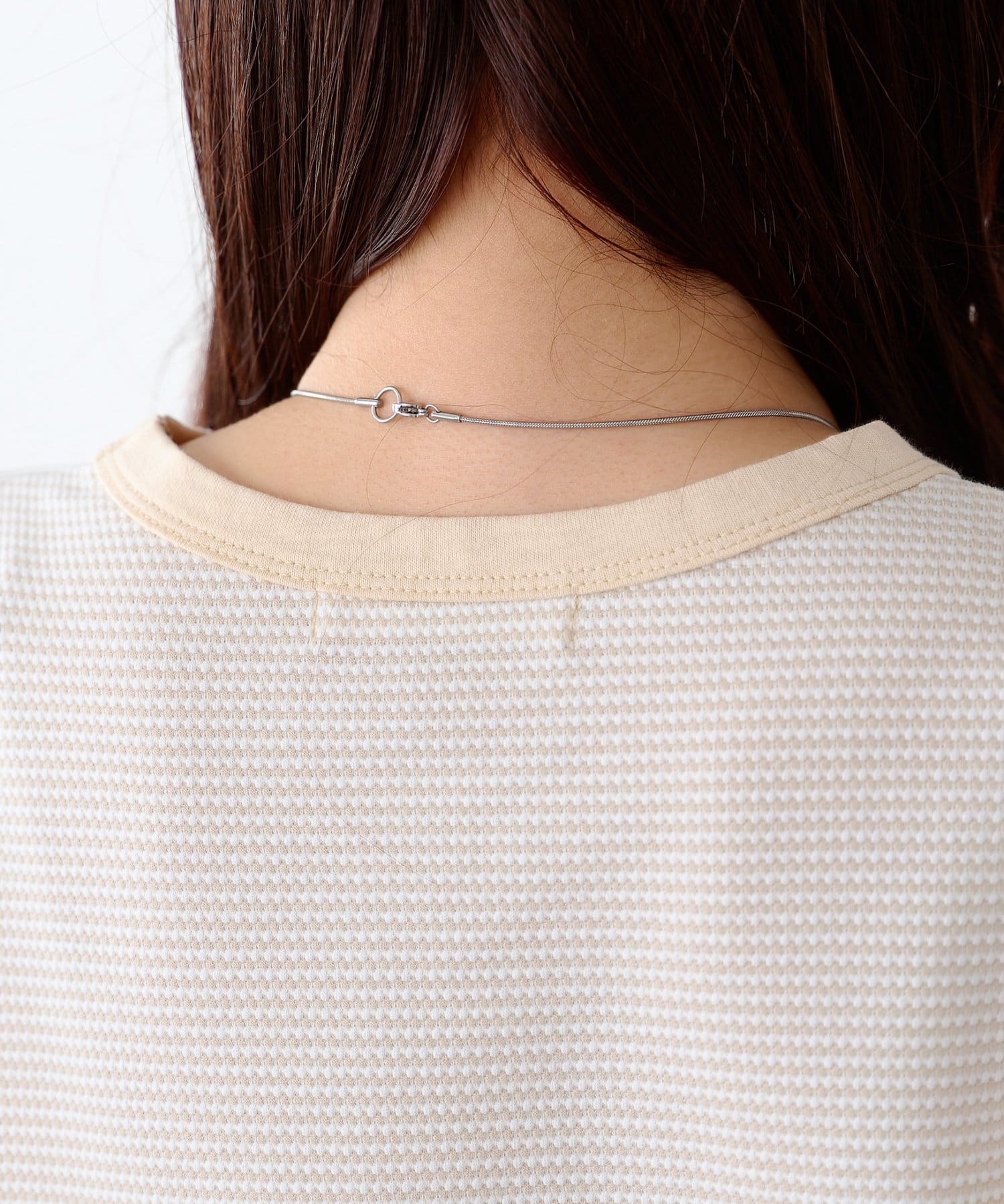 DISCOAT(ディスコート) 【WEB限定】ポップコーンジャガードリンガーTシャツ