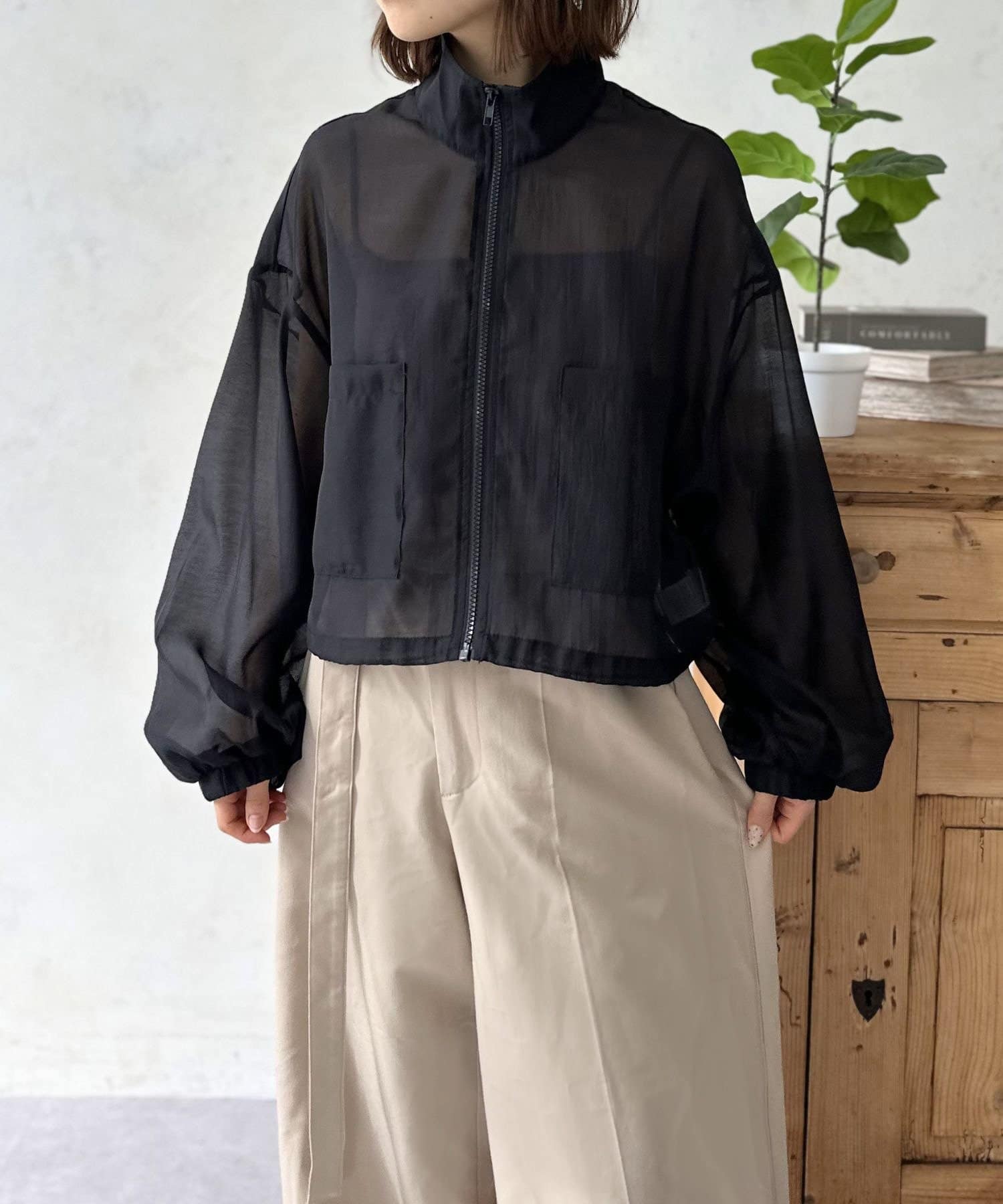 LOCUST(ローカスト) 【大人カジュアル】シアースタンドブルゾン