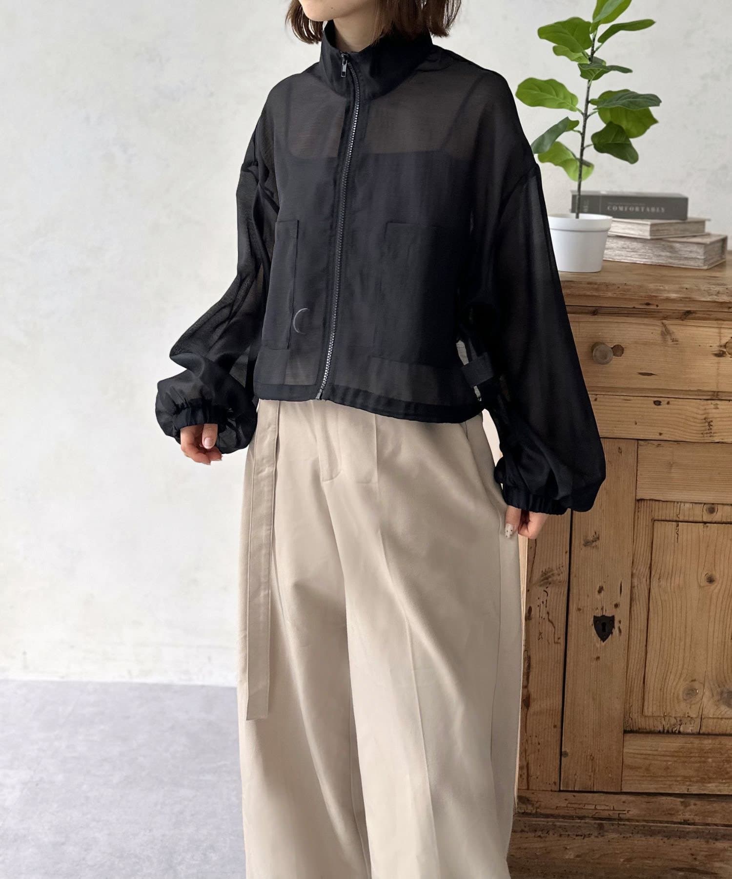 LOCUST(ローカスト) 【大人カジュアル】シアースタンドブルゾン