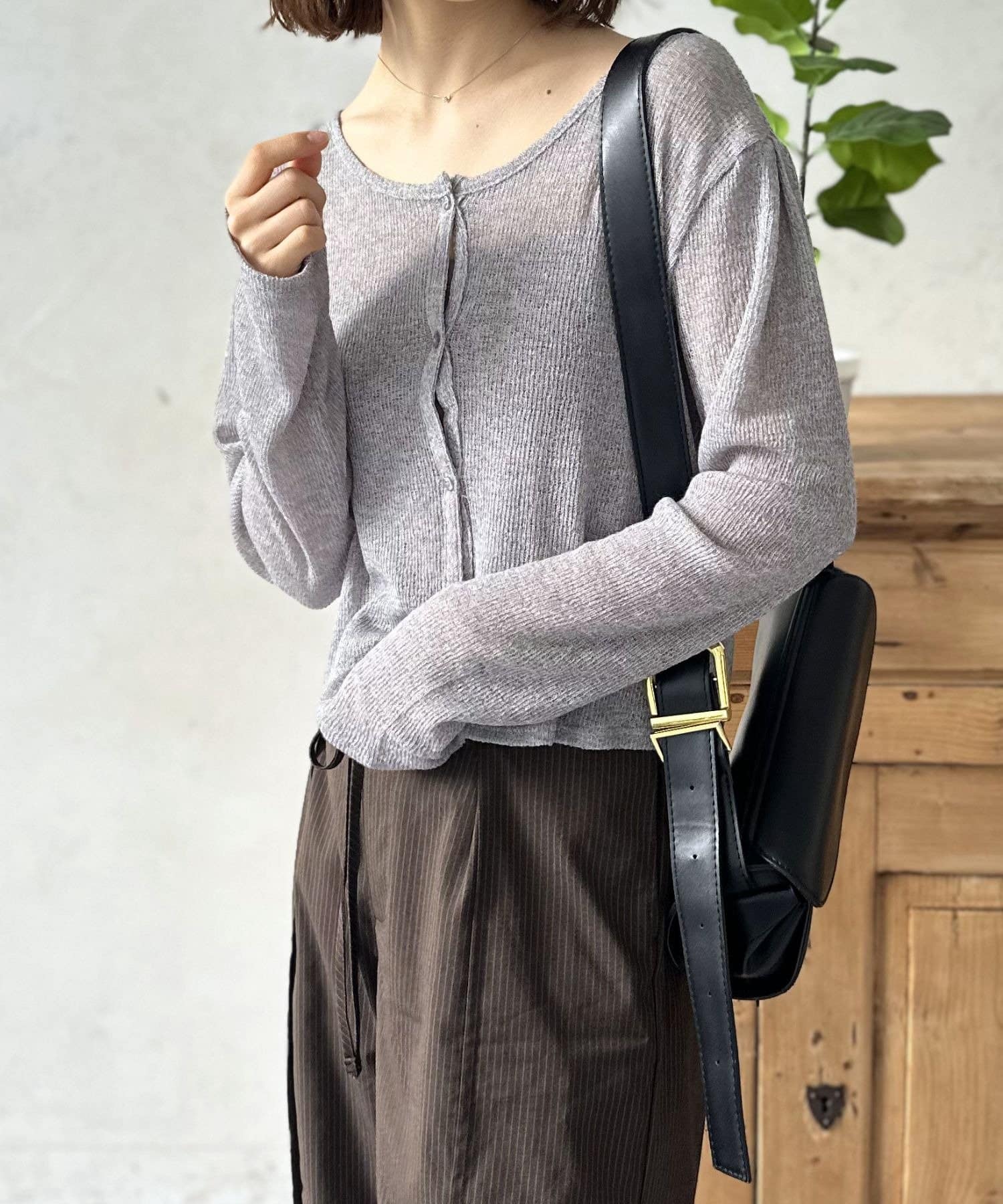 LOCUST(ローカスト) 【スタイルアップ＆着回し力◎】メランジカットソー