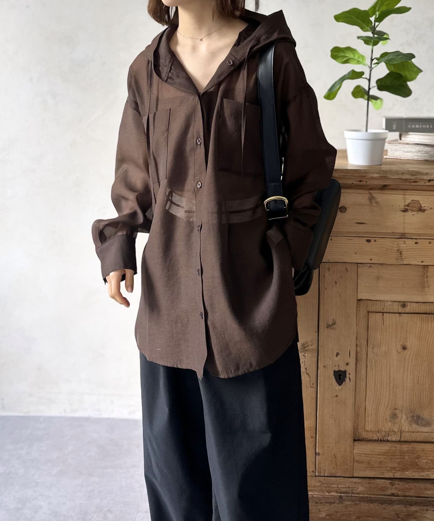 LOCUST(ローカスト) シアーフードシャツ