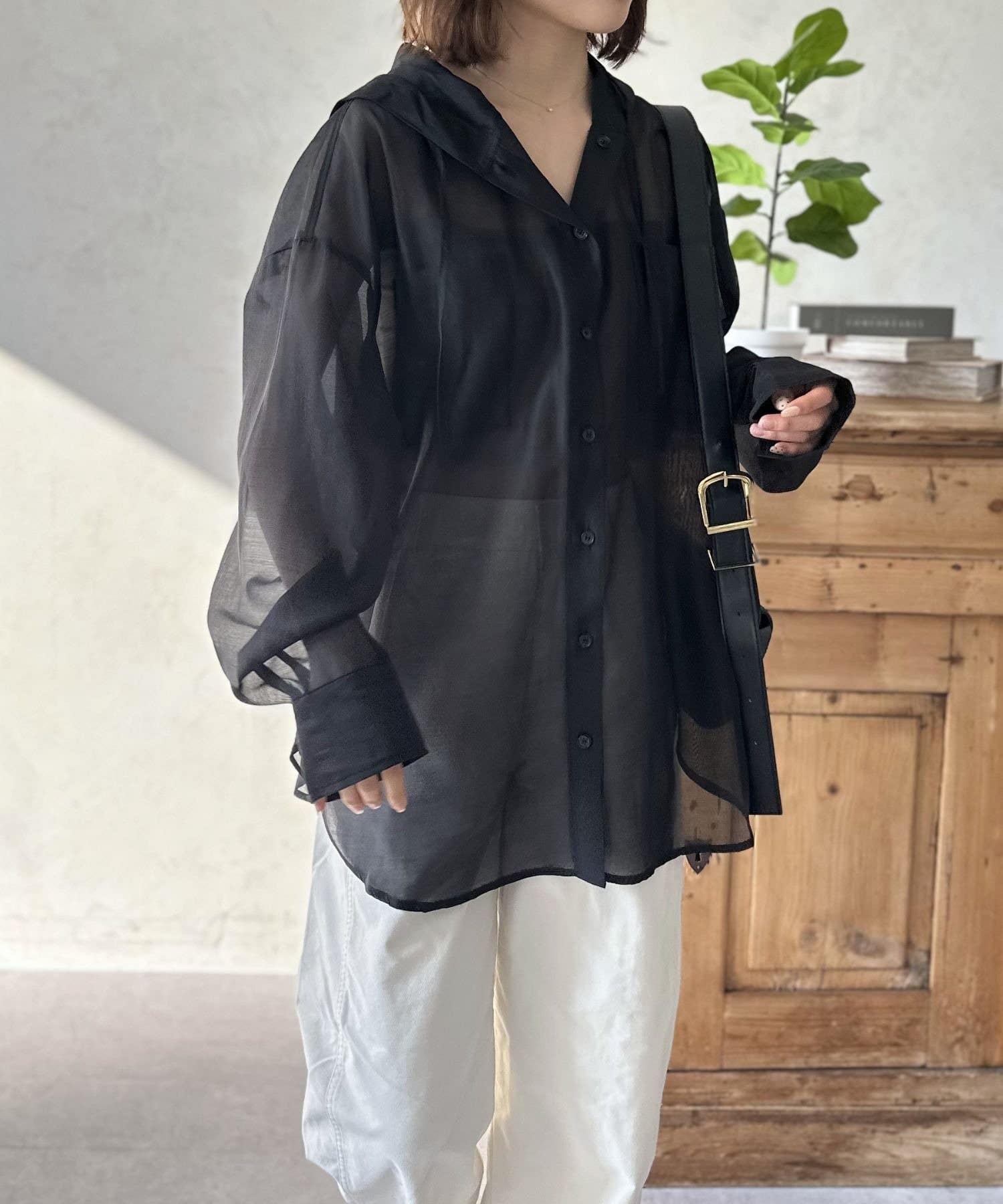 LOCUST(ローカスト) シアーフードシャツ