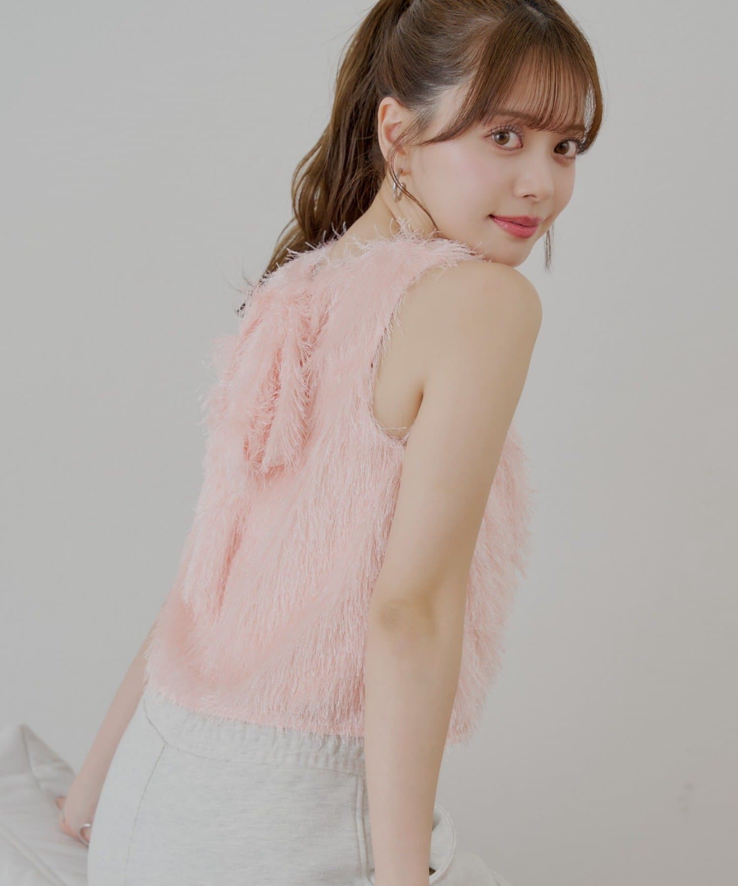 OUTLET(アウトレット) 【Chico】アメスリフェザーブラウス