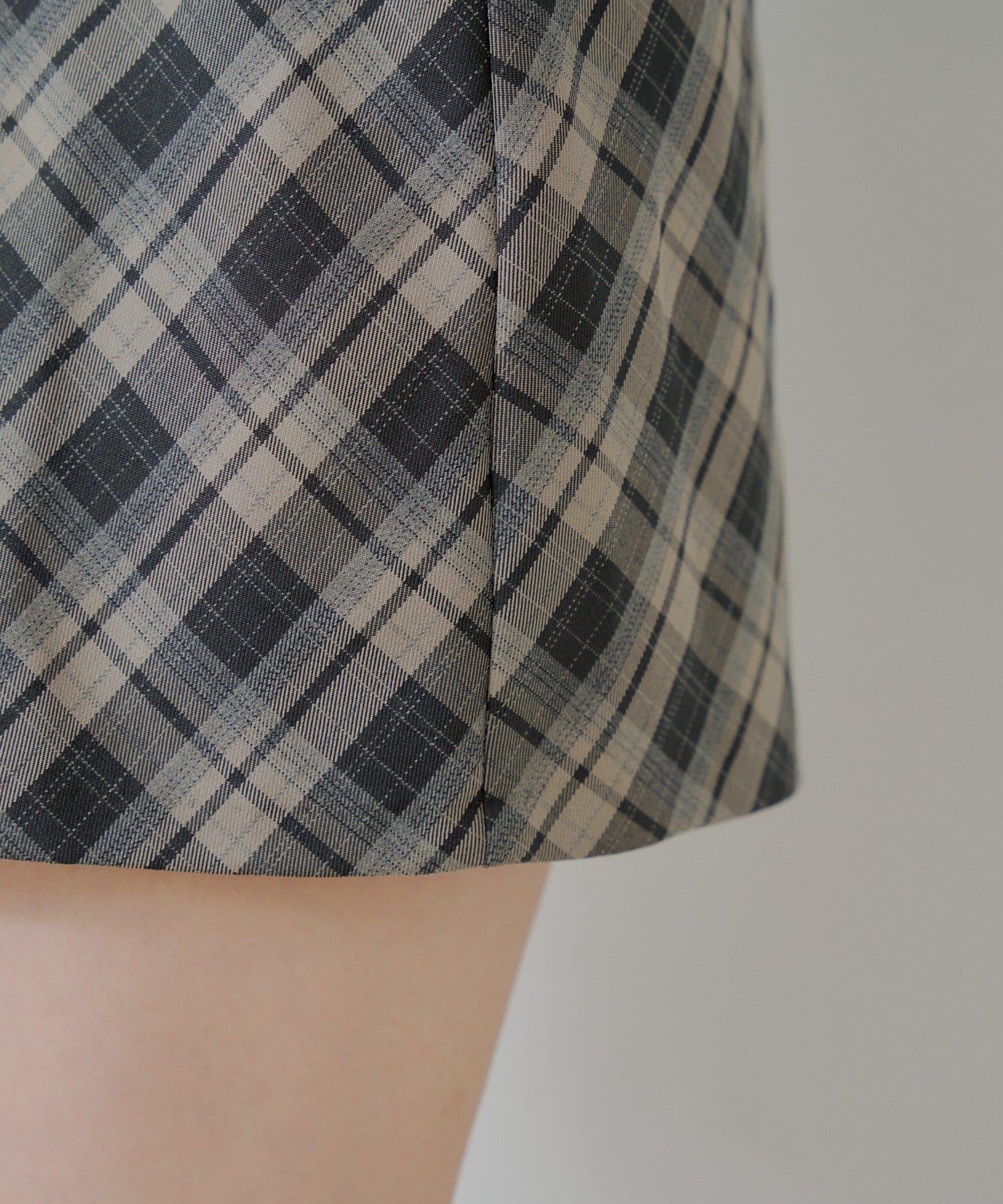 OUTLET(アウトレット) 【Chico】チェックミニボックススカート