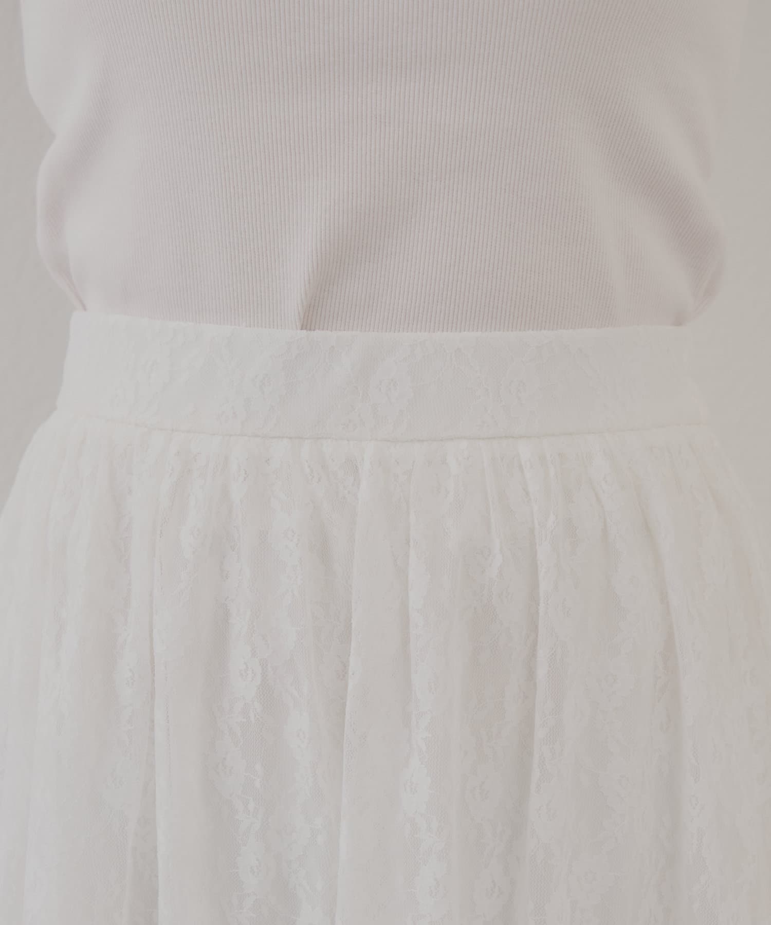 OUTLET(アウトレット) 【Chico】ドロップフリルロングスカート