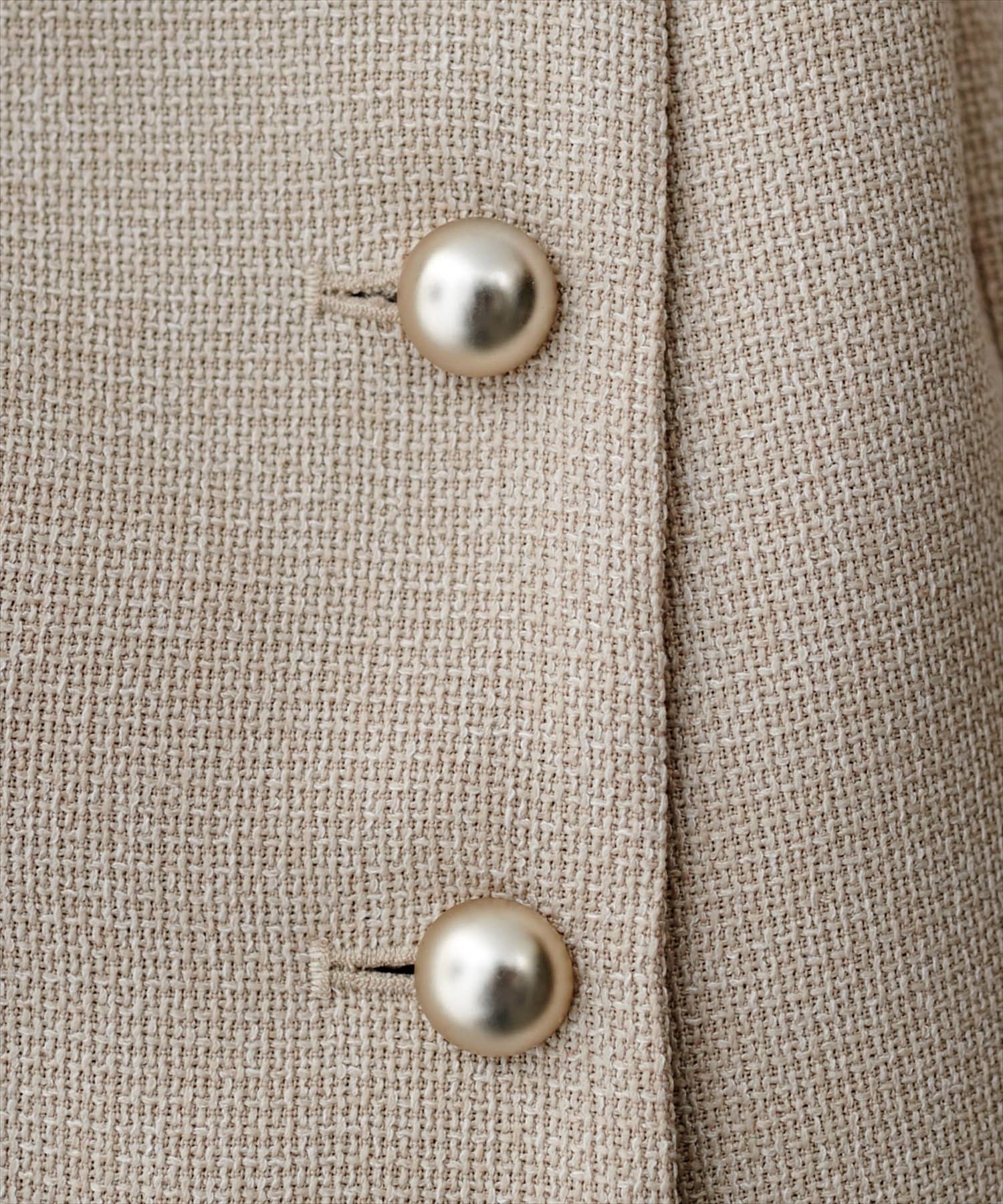 natural couture(ナチュラルクチュール) 金釦ペプラムベスト