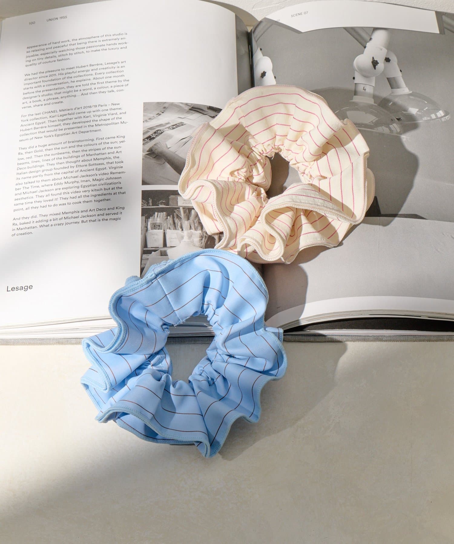 Lattice(ラティス) ストライプシュシュ