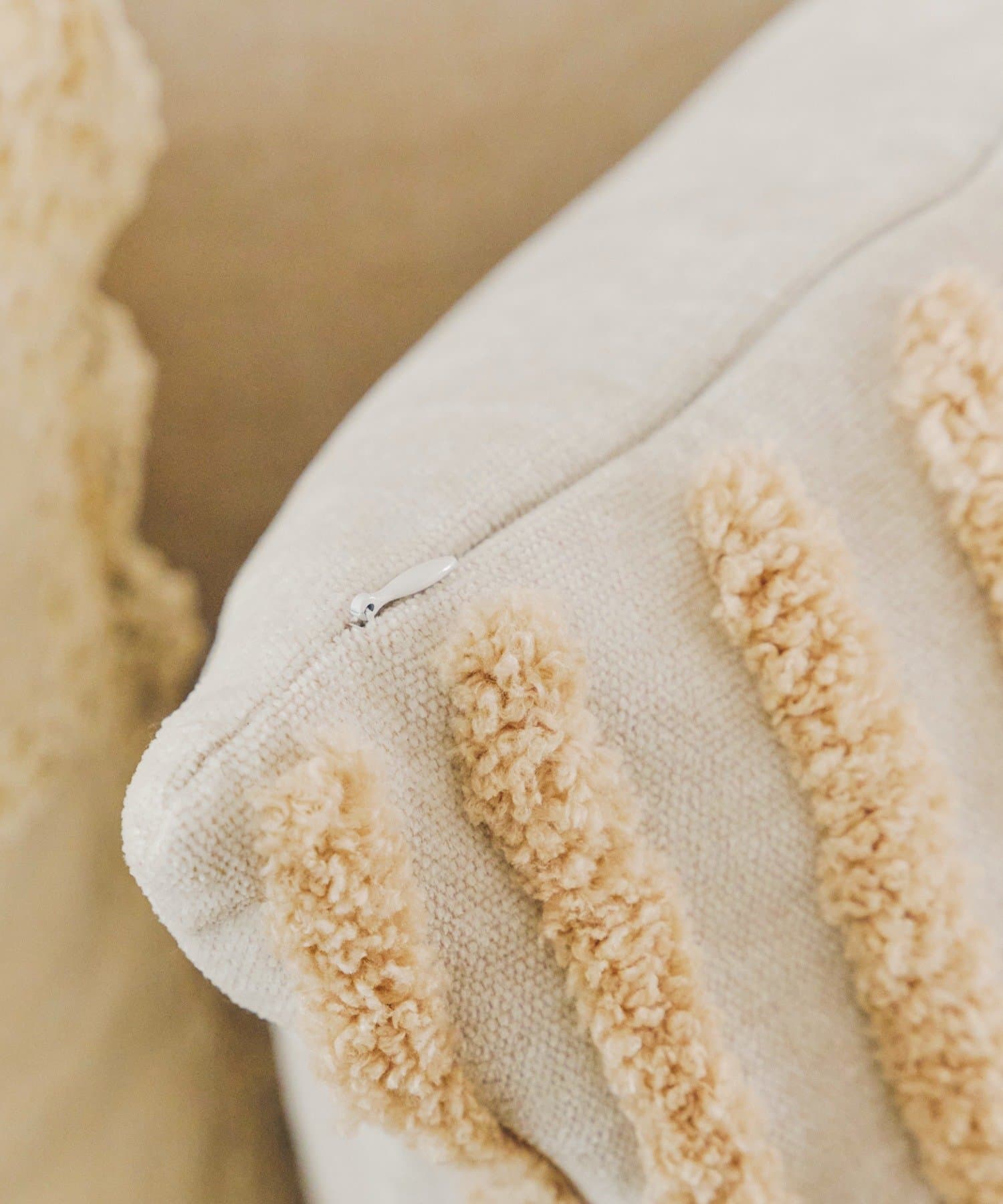 salut!(サリュ) ニュアンスタフティングクッションカバー：45×45cm／mignon