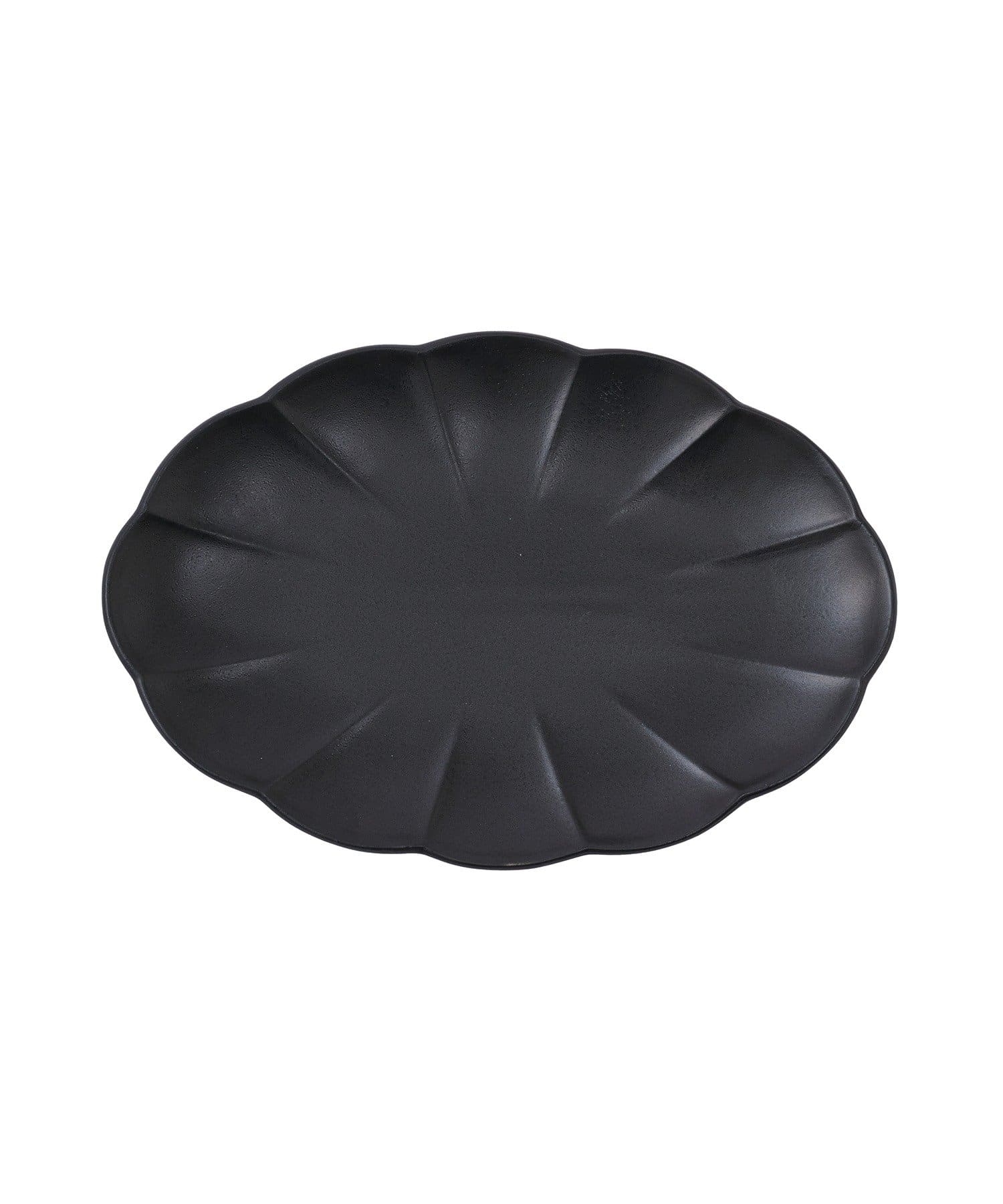 salut!(サリュ) 楕円菊皿：25cm／おばんざい