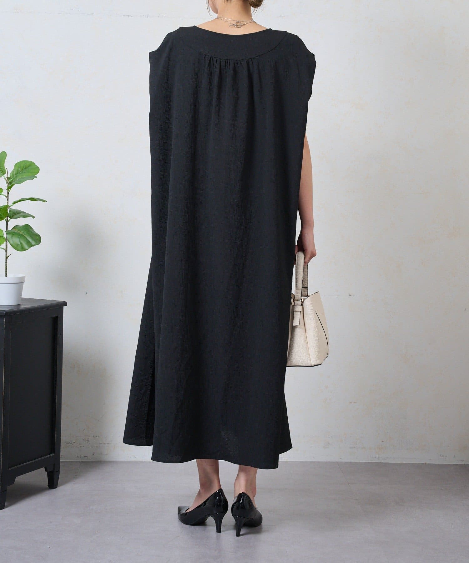 Jena　espace merveilleux(ジェナ　エスパスメルヴェイユ) リラックスギャザーワンピース