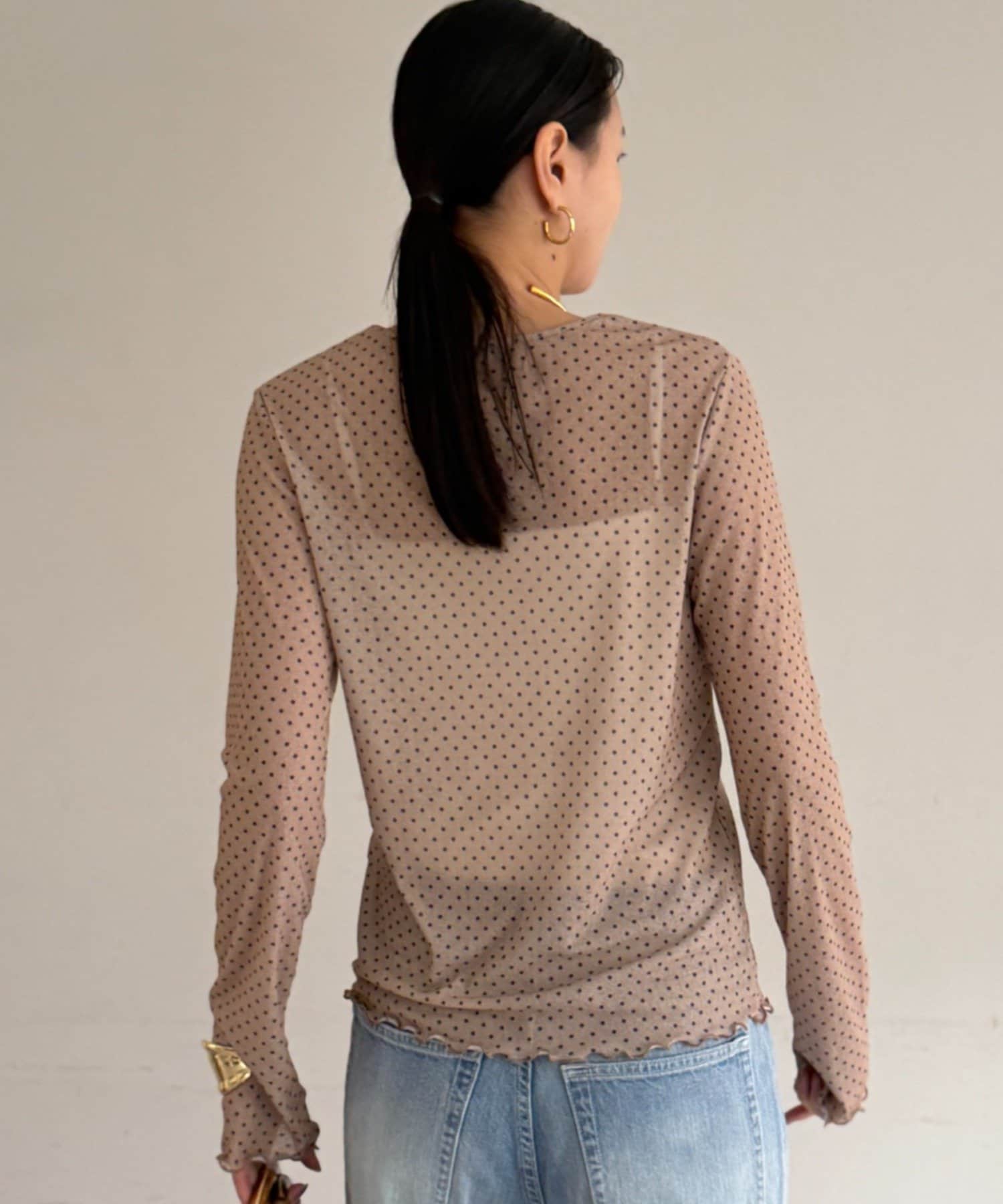 LOUNGEDRESS(ラウンジドレス) プリントシアートップス