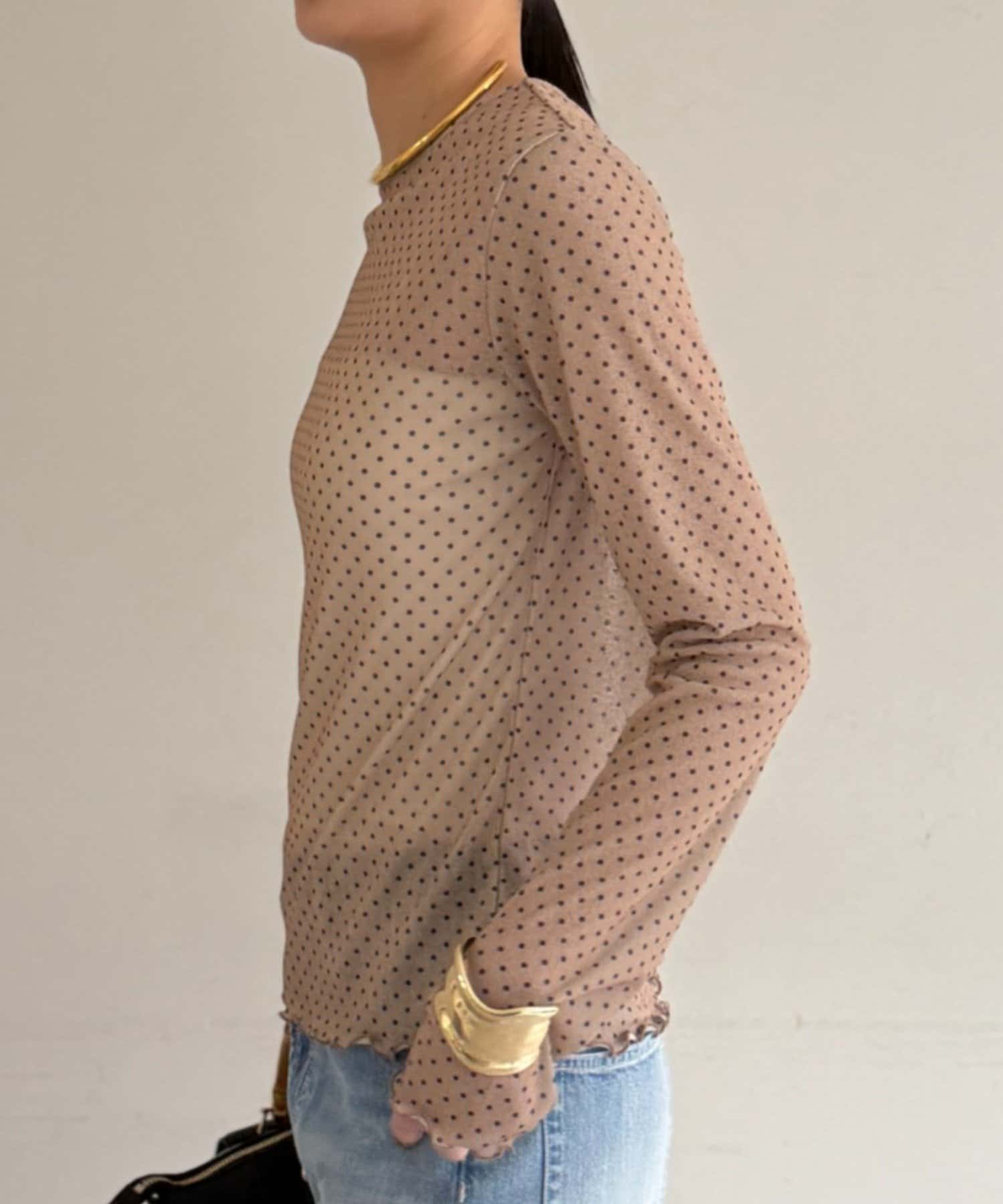 LOUNGEDRESS(ラウンジドレス) プリントシアートップス