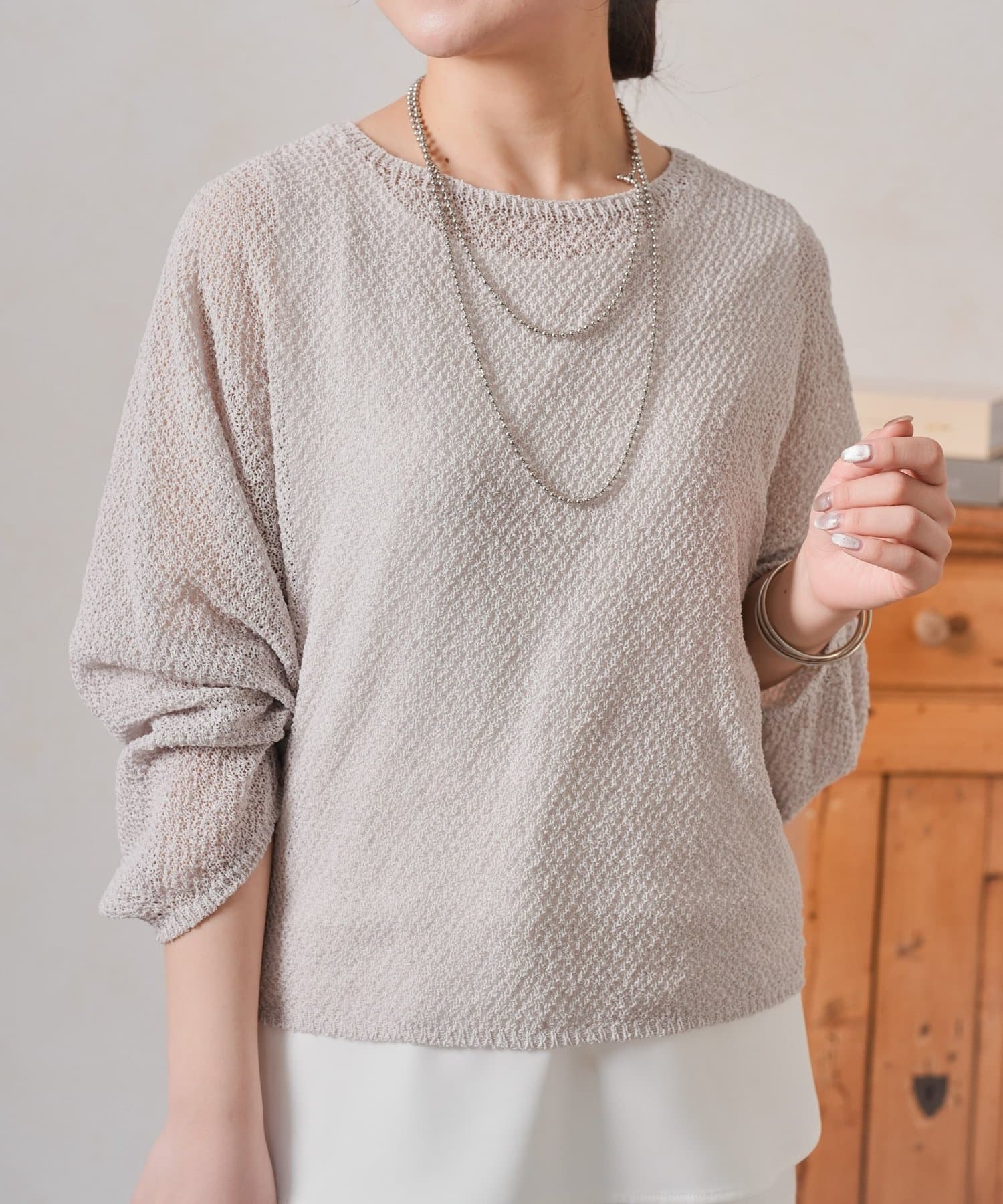 Jena　espace merveilleux(ジェナ　エスパスメルヴェイユ) ペーパーヤーンルーズニット