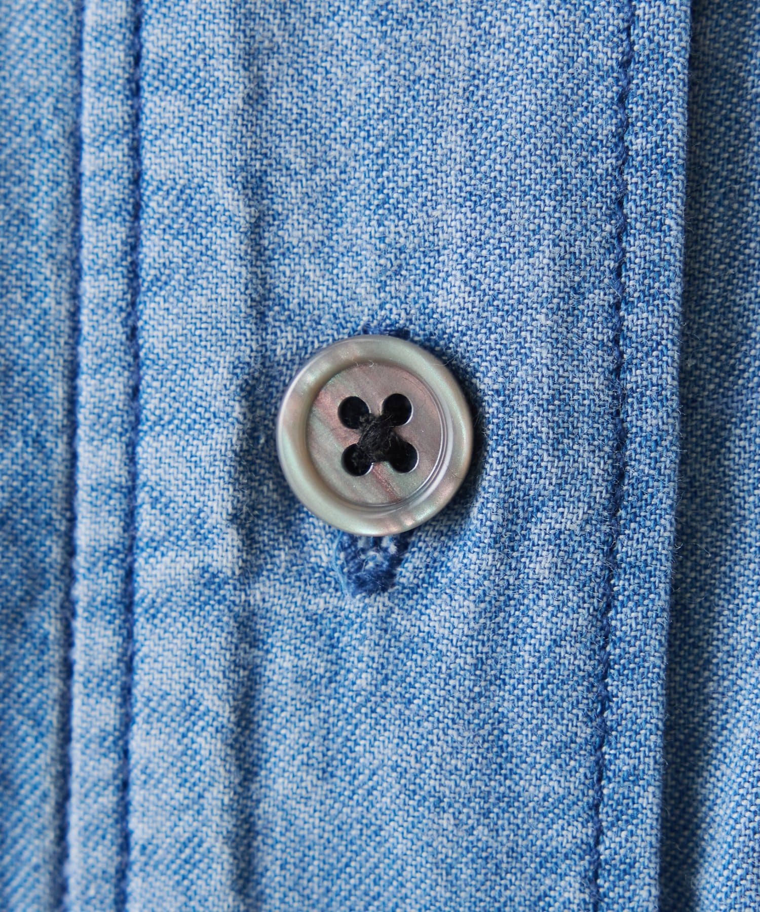 COLLAGE GALLARDAGALANTE(コラージュ ガリャルダガランテ) 【お気に入り総選挙開催中】　《丈を変えられる/透けデニムシャツ》Q.anos ドルマンシアーデニムシャツ