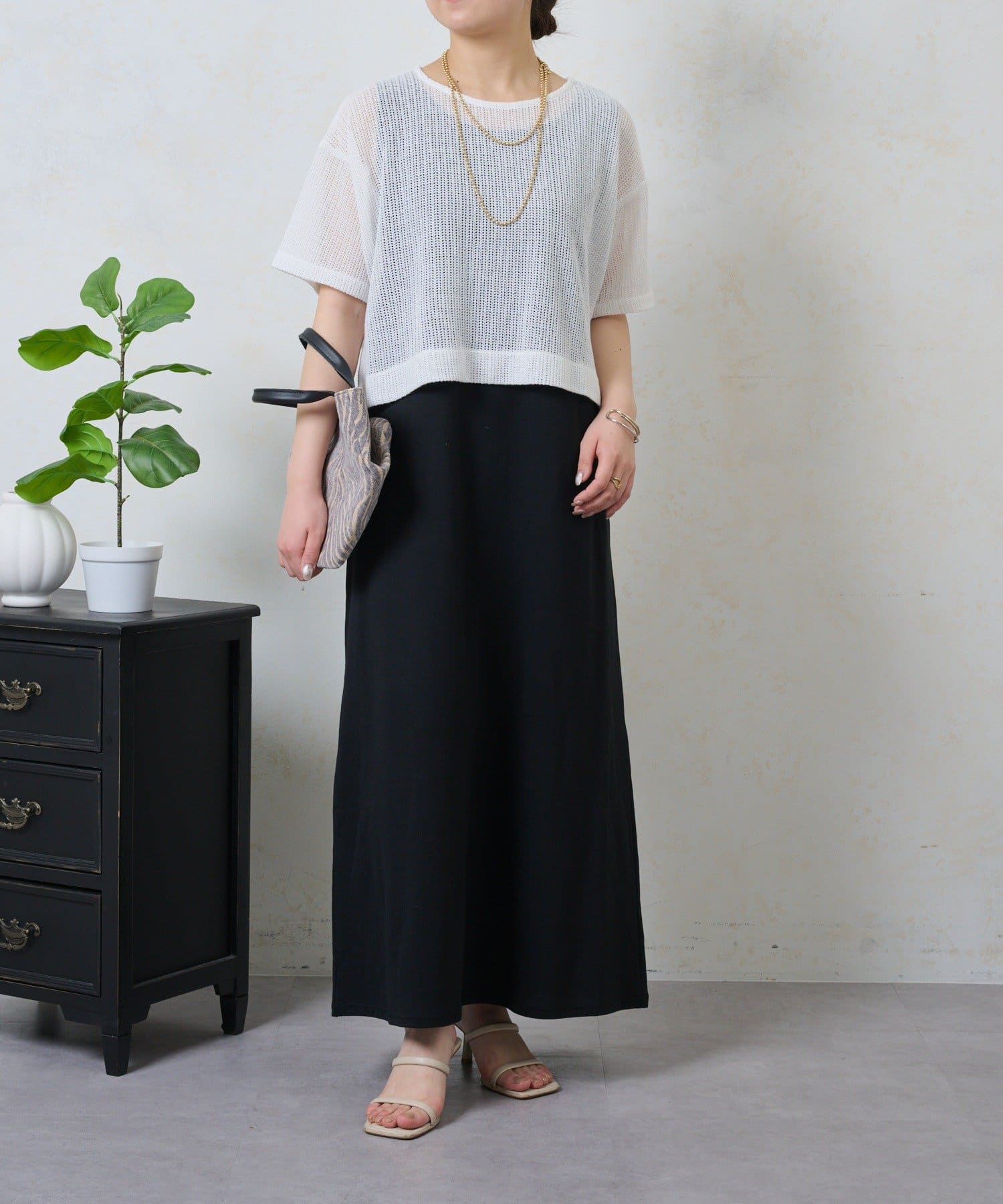 Jena　espace merveilleux(ジェナ　エスパスメルヴェイユ) メッシュセットワンピ