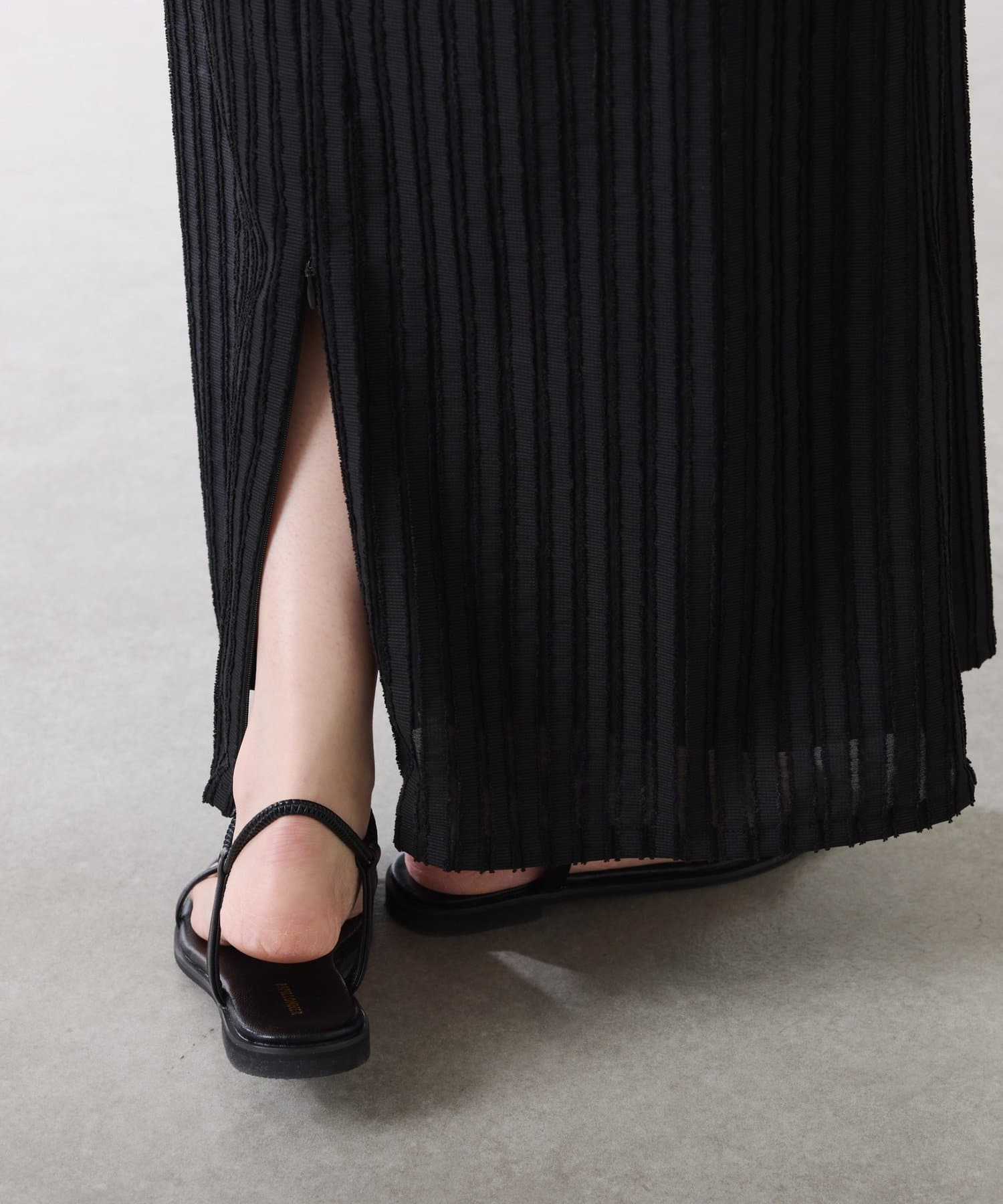 COLLAGE GALLARDAGALANTE(コラージュ ガリャルダガランテ) 【前後2通り】フリンジラインワンピース