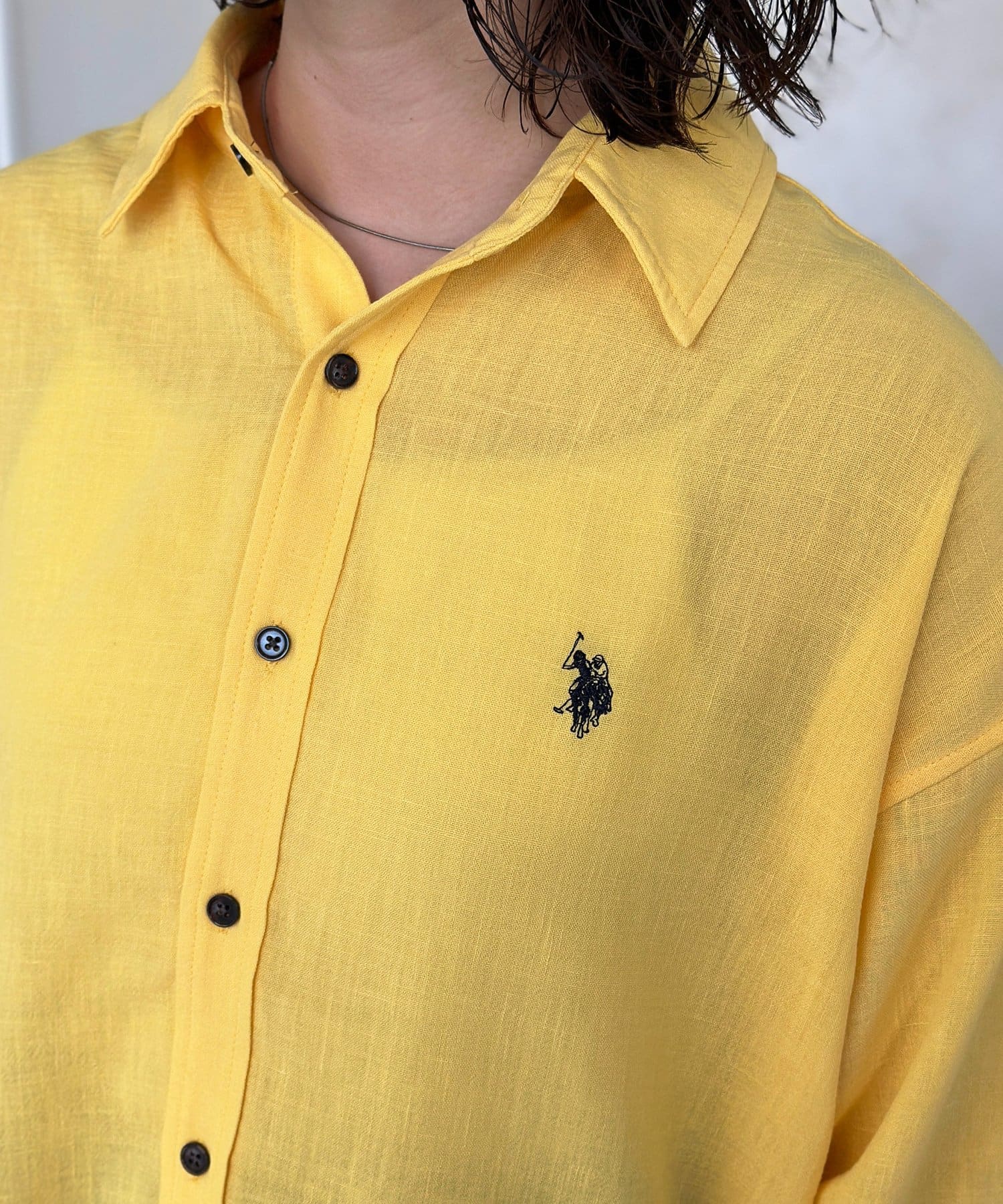 CPCM(シーピーシーエム) 【U.S. POLO ASSN.】リネンライクシャツ