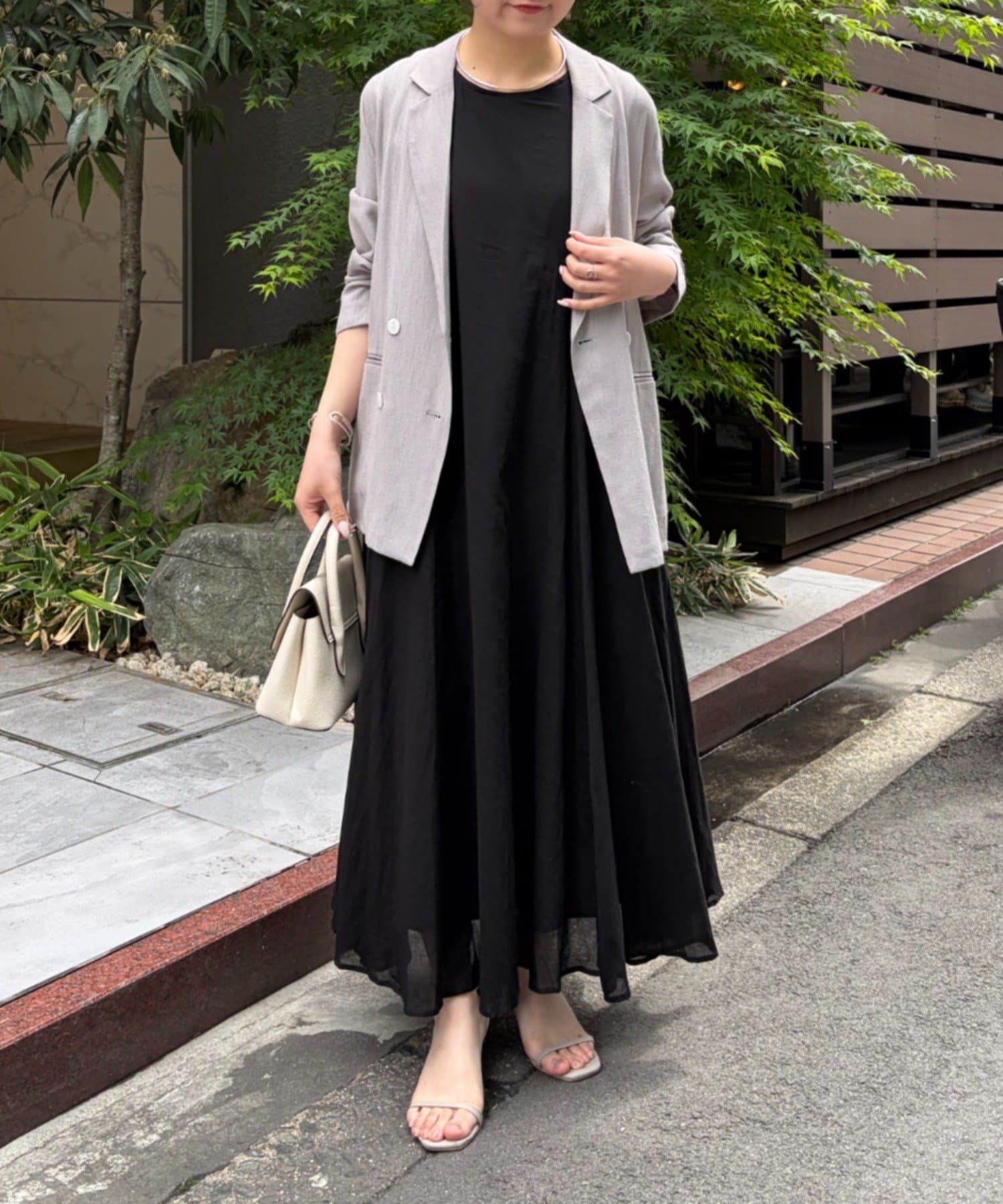 Jena　espace merveilleux(ジェナ　エスパスメルヴェイユ) コットンボイルノースリワンピース