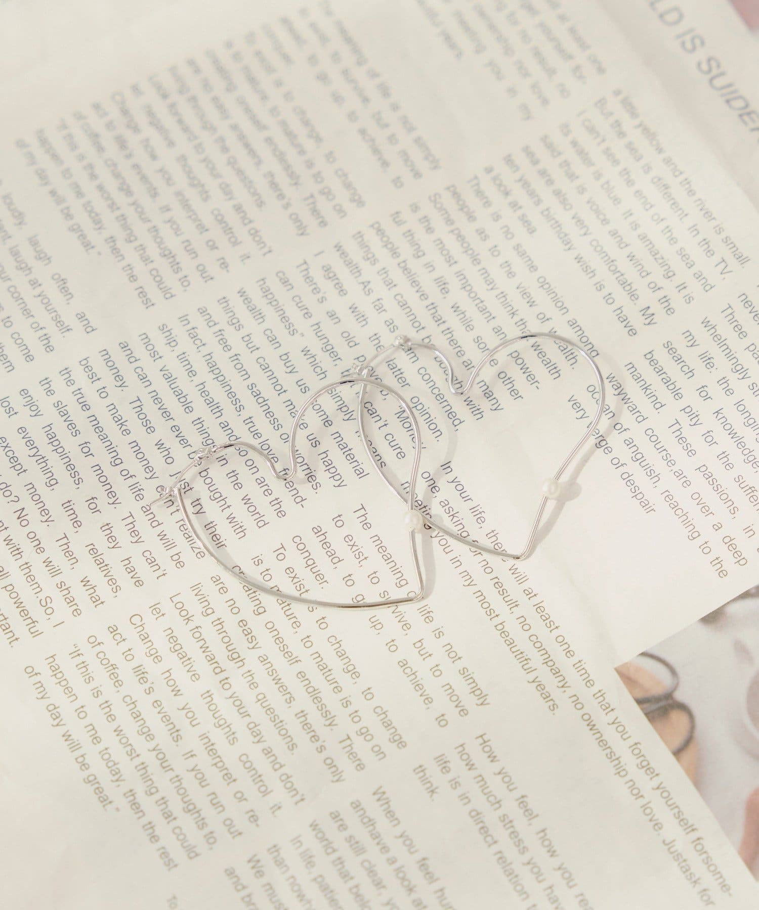 Chico(チコ) パール付きBIGハートフープピアス