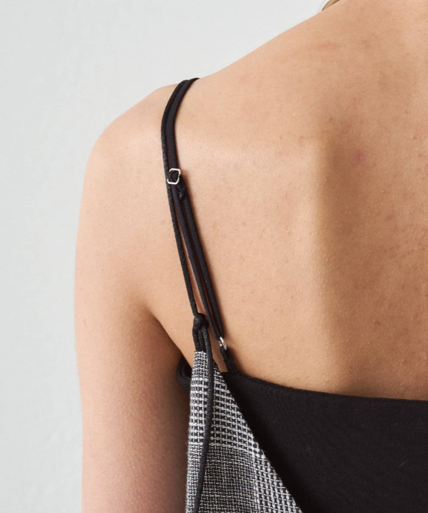 LOUNGEDRESS(ラウンジドレス) チェックリネンキャミワンピース