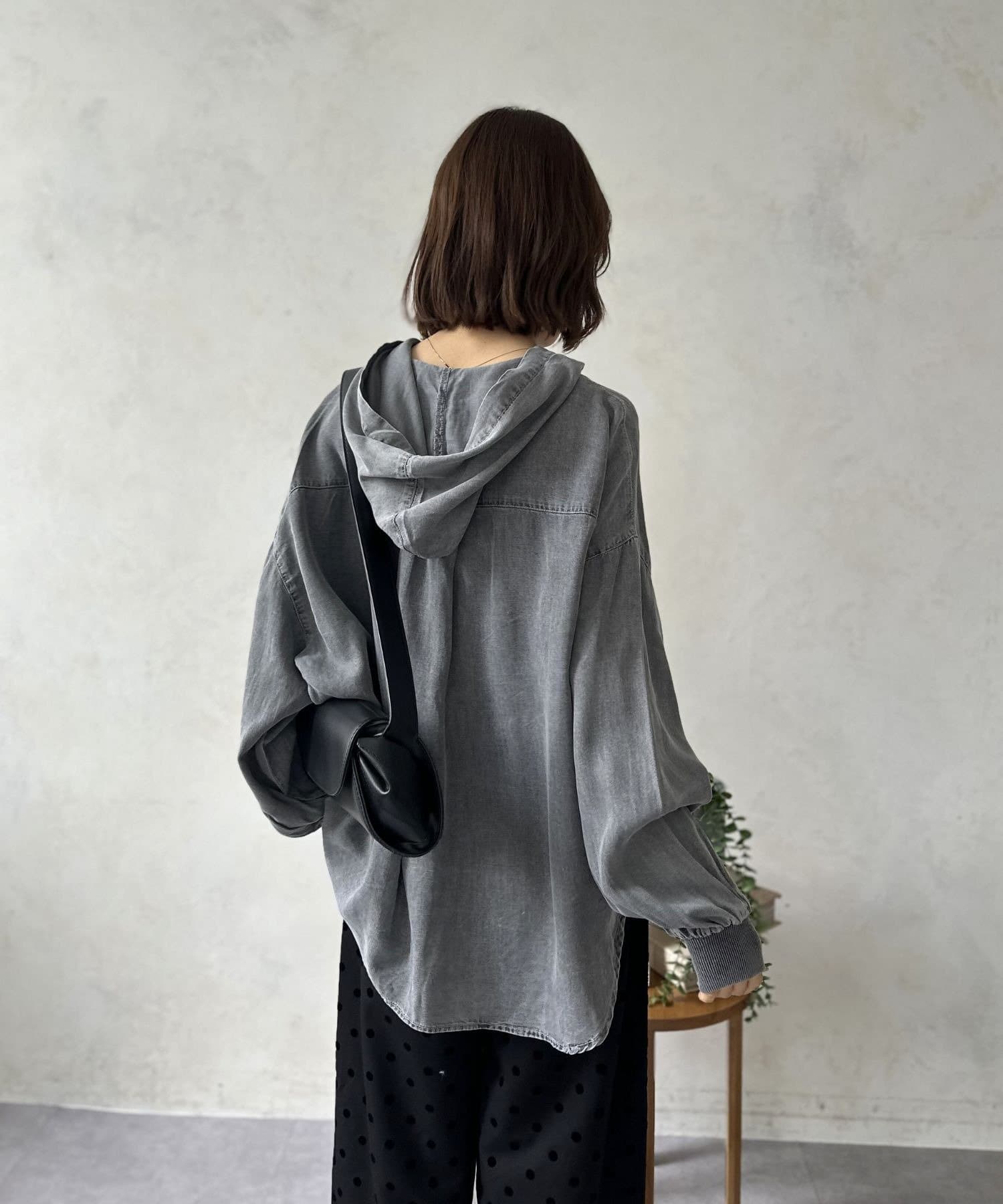 LOCUST(ローカスト) 【着回し力抜群】デニムシャツパーカー