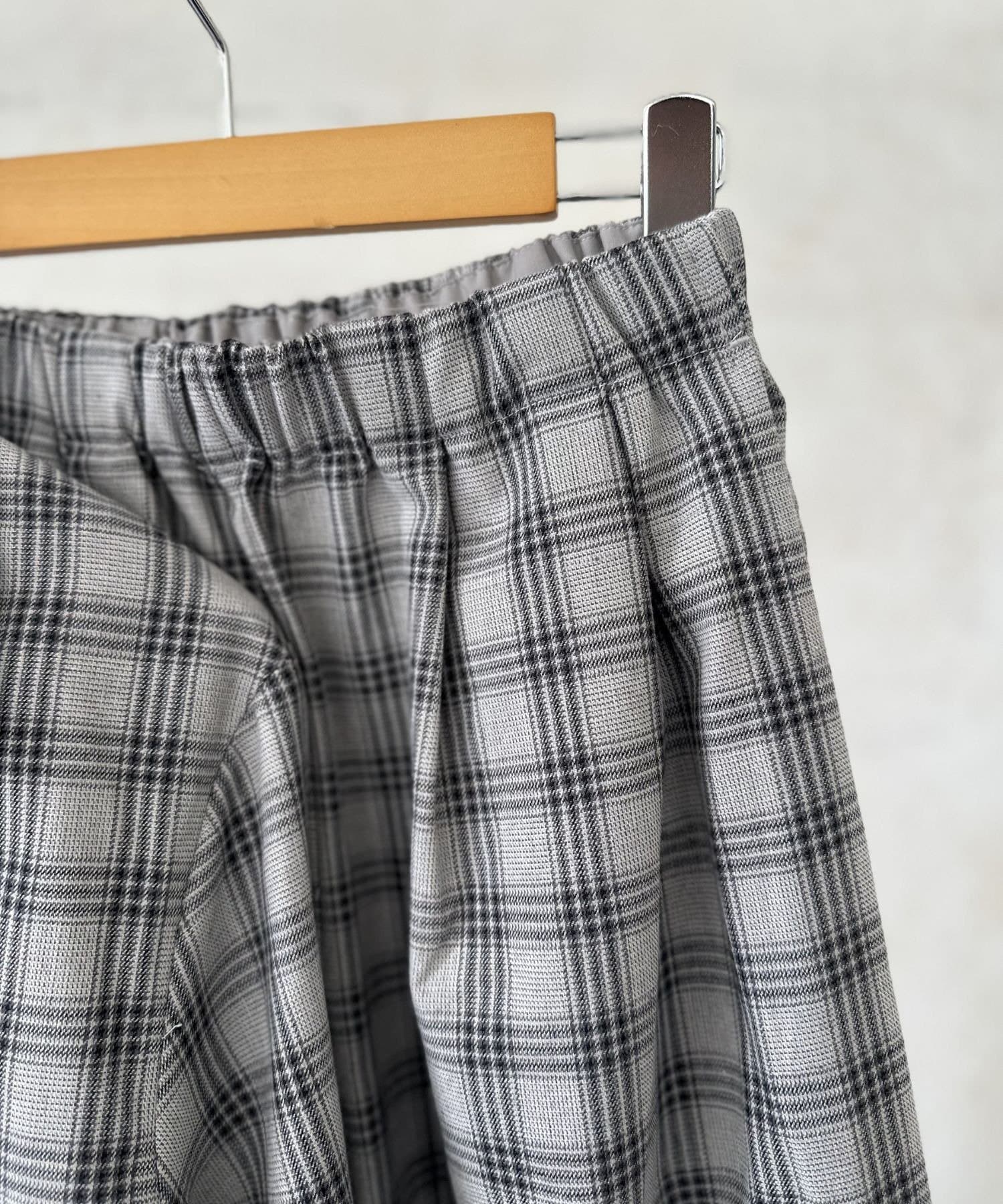 LOCUST(ローカスト) 【セットアップ対応】TRチェックコクーンパンツ