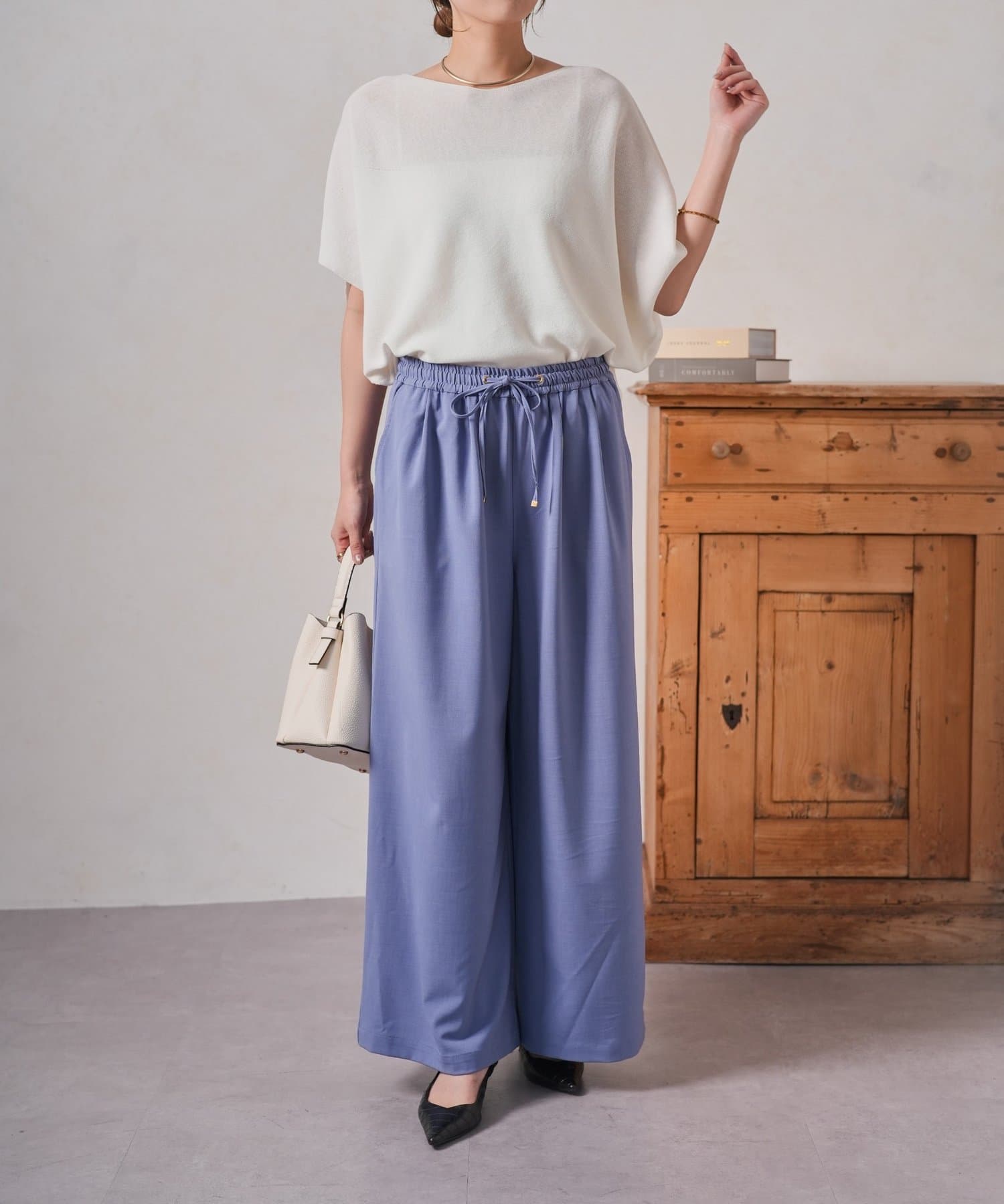 Jena　espace merveilleux(ジェナ　エスパスメルヴェイユ) タックイージーパンツ