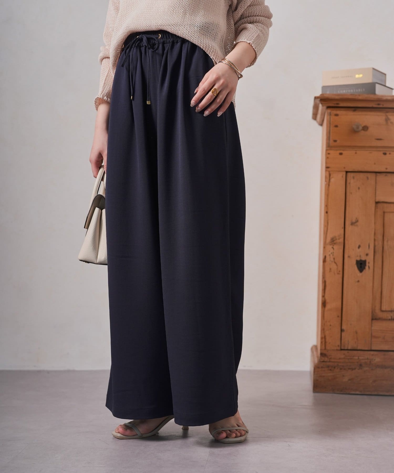 Jena　espace merveilleux(ジェナ　エスパスメルヴェイユ) タックイージーパンツ