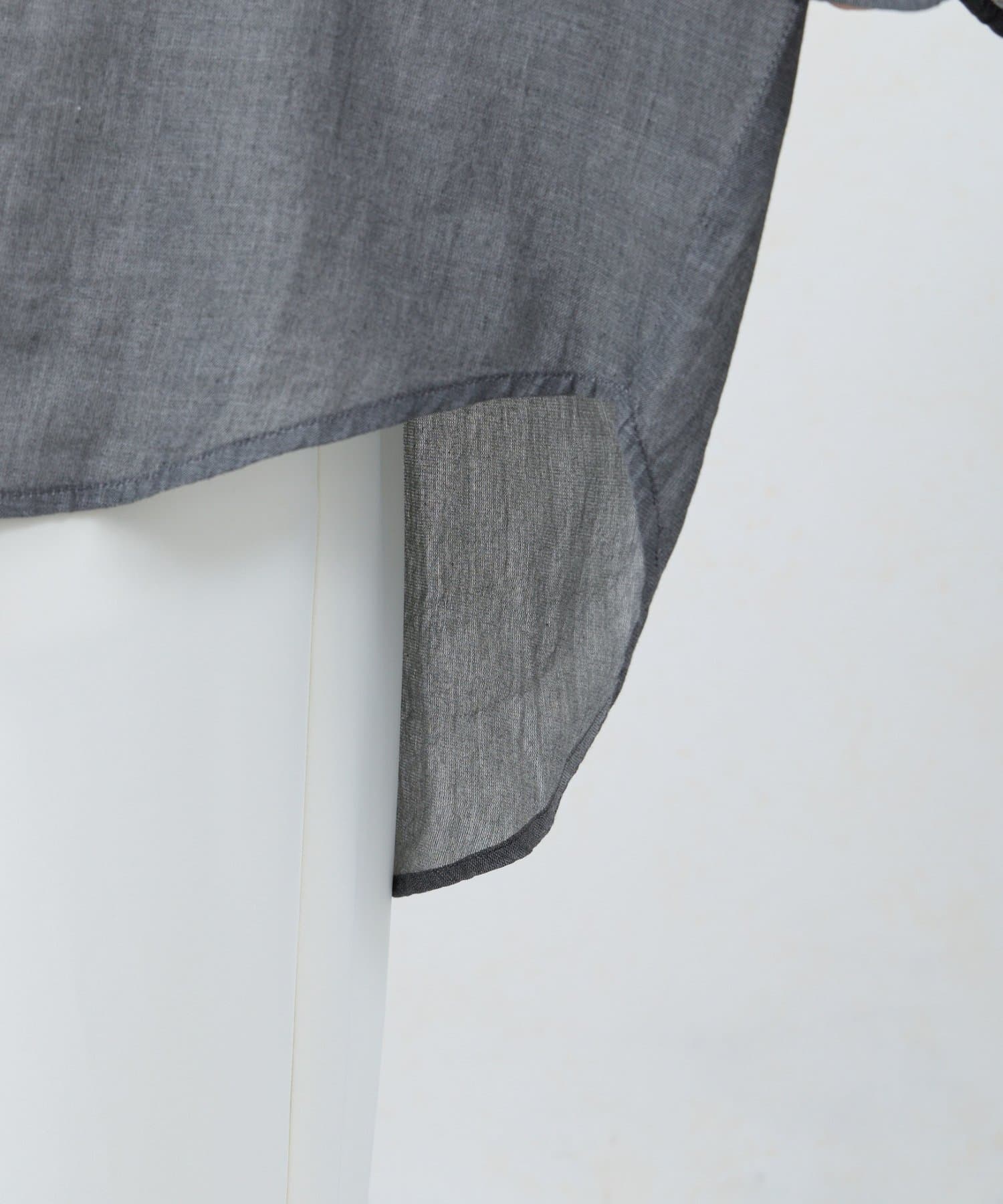 Jena　espace merveilleux(ジェナ　エスパスメルヴェイユ) シアーデニムコットンブラウス