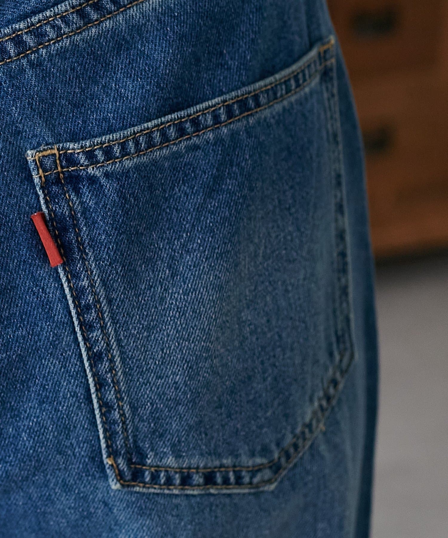 DISCOAT(ディスコート) ライトオンスデニムワイドパンツ