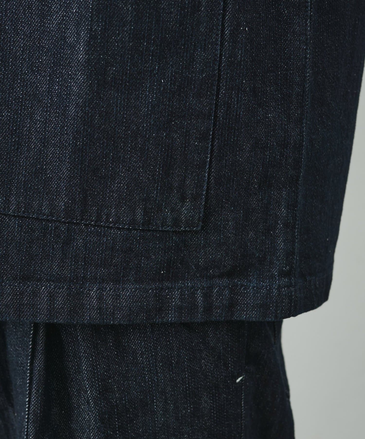 COLONY 2139(コロニー トゥーワンスリーナイン) 【セットアップ対応】リネン混デニム半袖シャツ