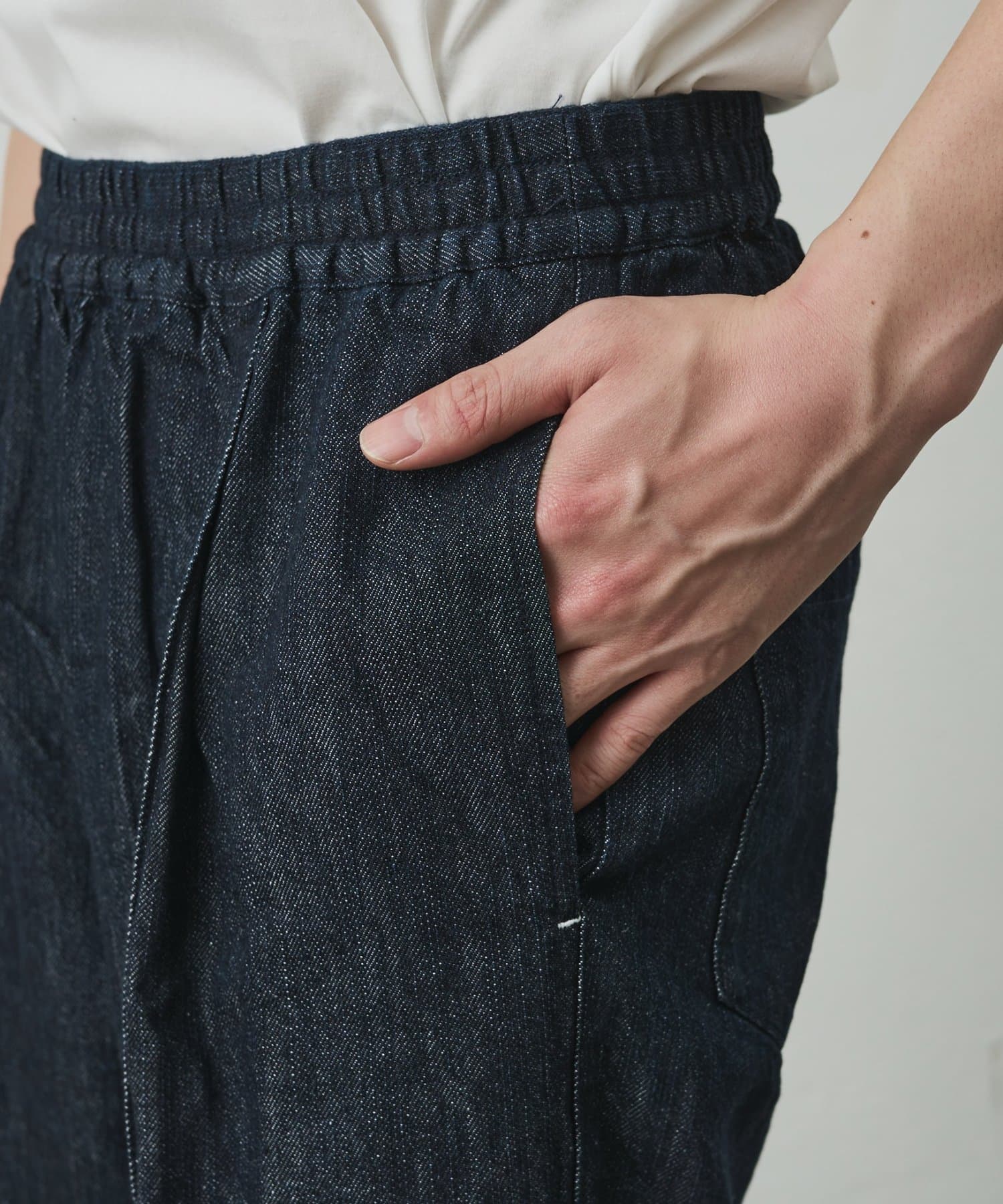 COLONY 2139(コロニー トゥーワンスリーナイン) 【セットアップ対応】リネン混デニムストレートパンツ