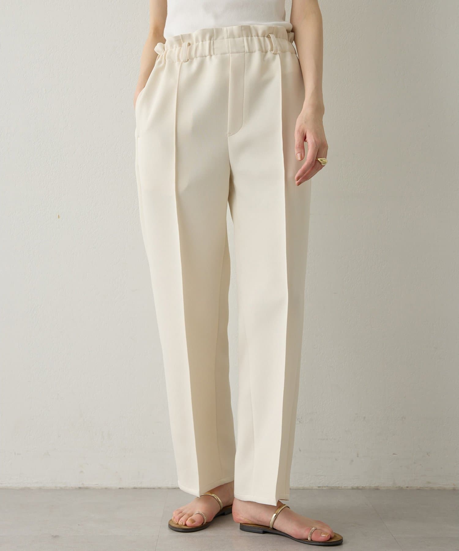 Whim Gazette(ウィム ガゼット) 【Drawing Numbers】トリプルクロスドロストワイドパンツ