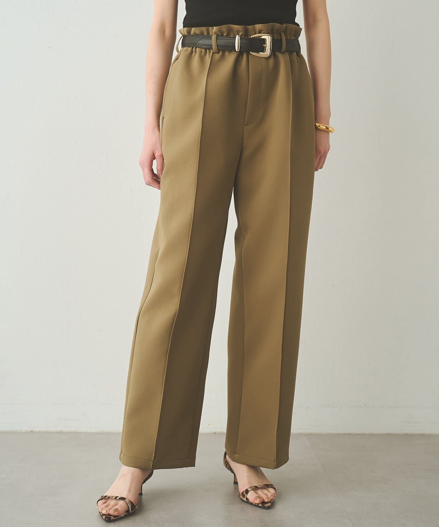 Whim Gazette(ウィム ガゼット) 【Drawing Numbers】トリプルクロスドロストワイドパンツ