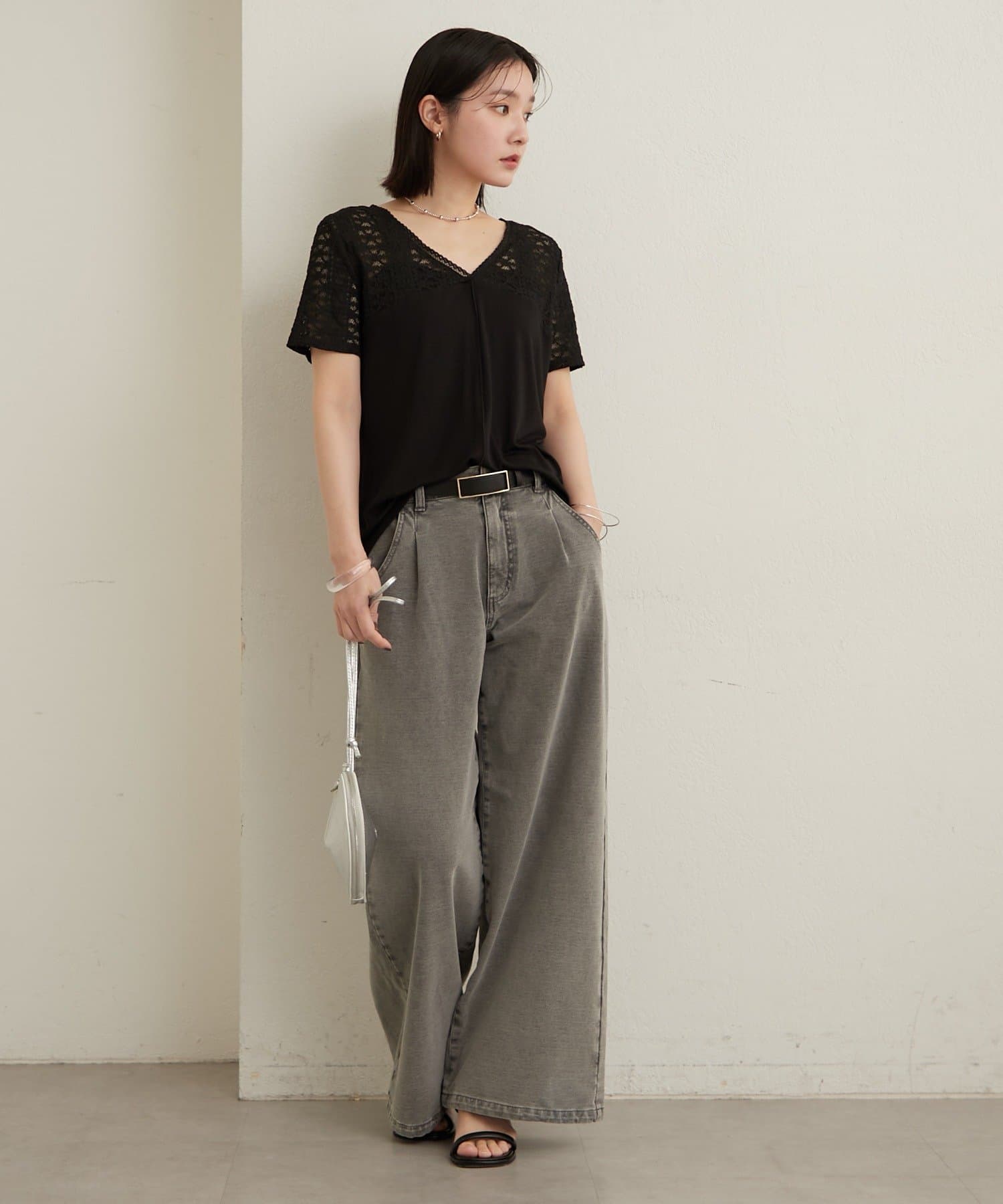 Omekashi(オメカシ) 2wayレース切替Tシャツ