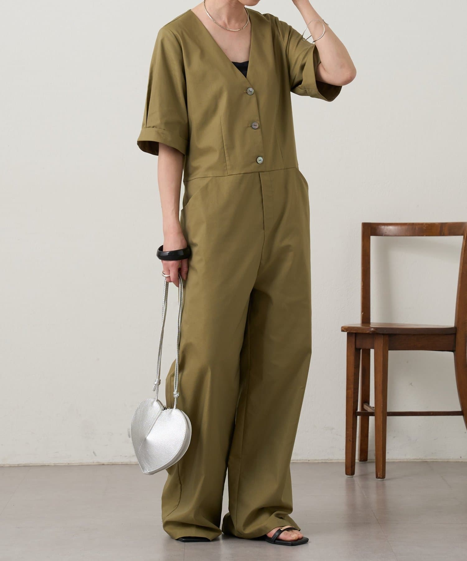 Omekashi(オメカシ) 半袖オールインワン