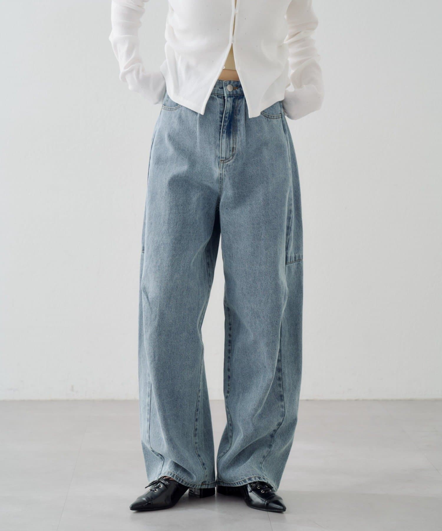 Kastane(カスタネ) 【4/5(日)0:00発売】ヒッコリーカーブパンツ