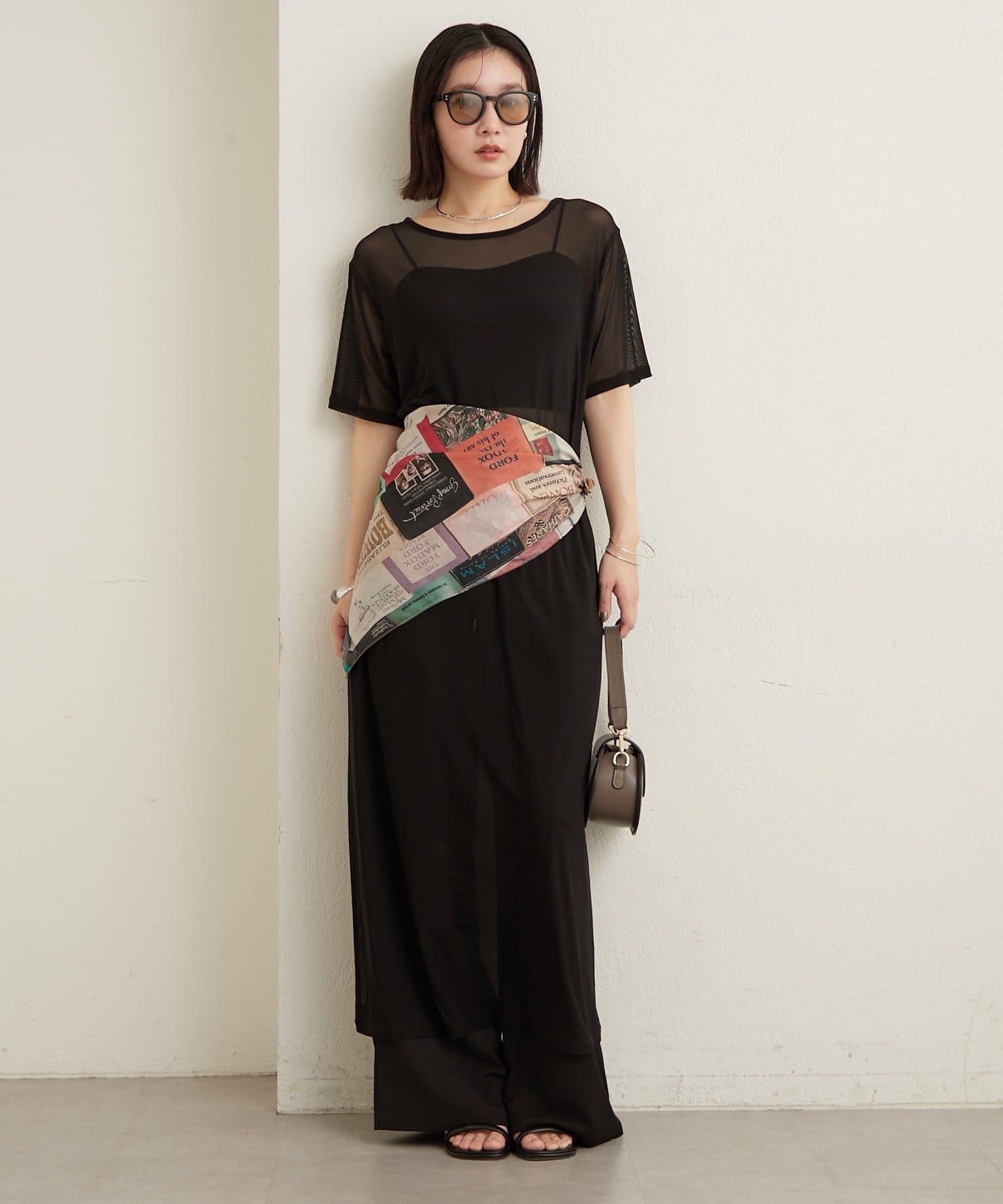 Omekashi(オメカシ) 半袖チュールワンピース