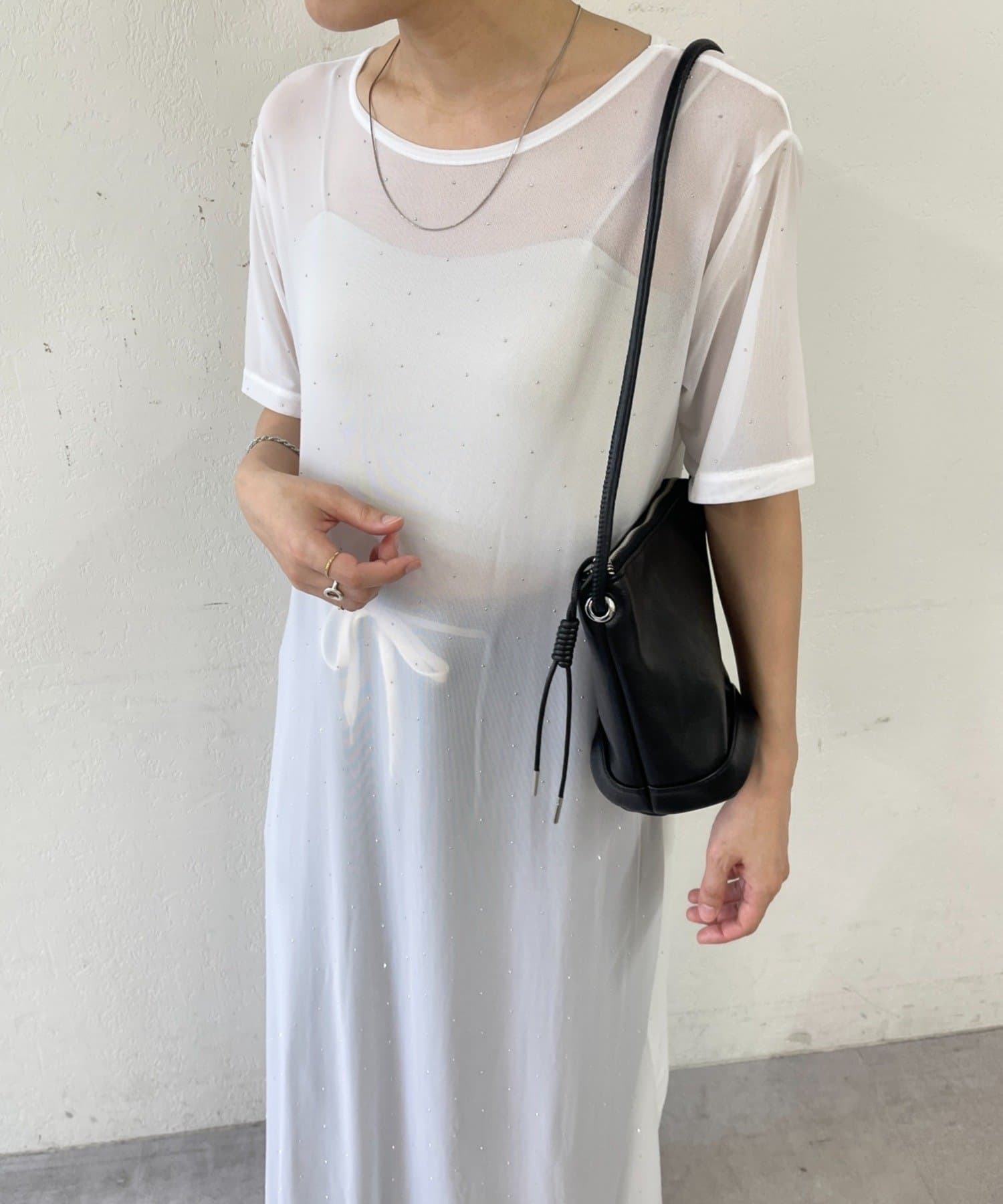 Omekashi(オメカシ) ビジューチュールワンピース