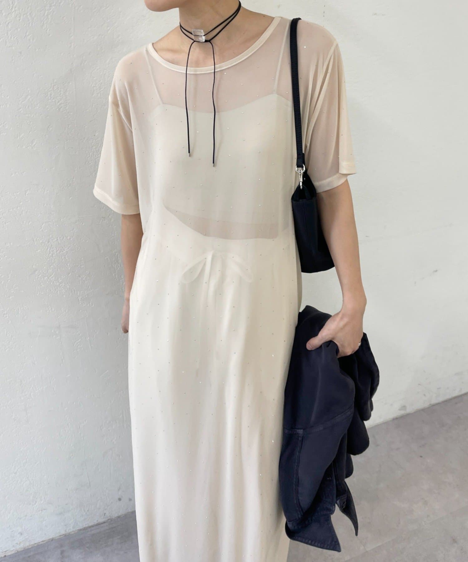 Omekashi(オメカシ) ビジューチュールワンピース