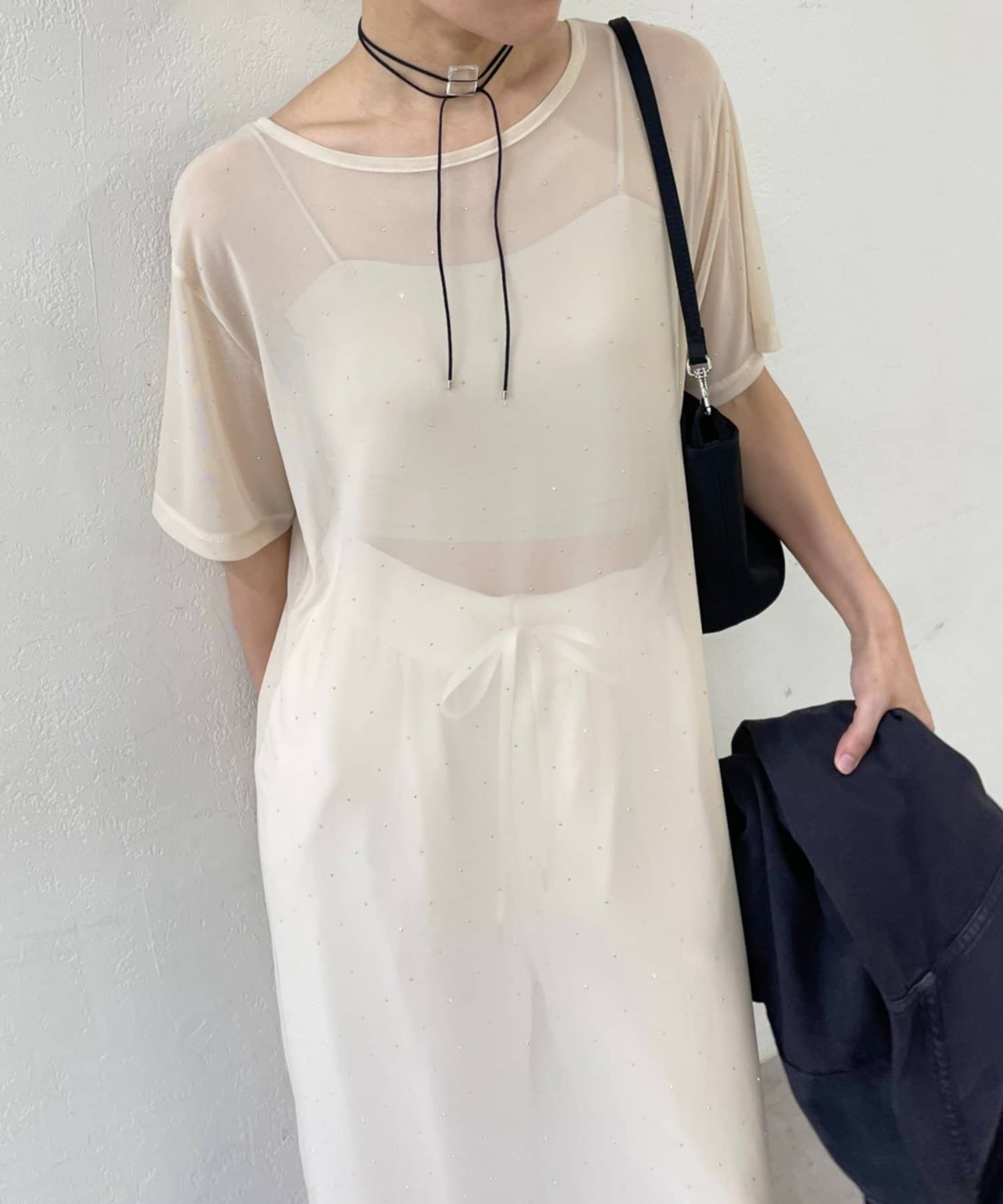 Omekashi(オメカシ) ビジューチュールワンピース