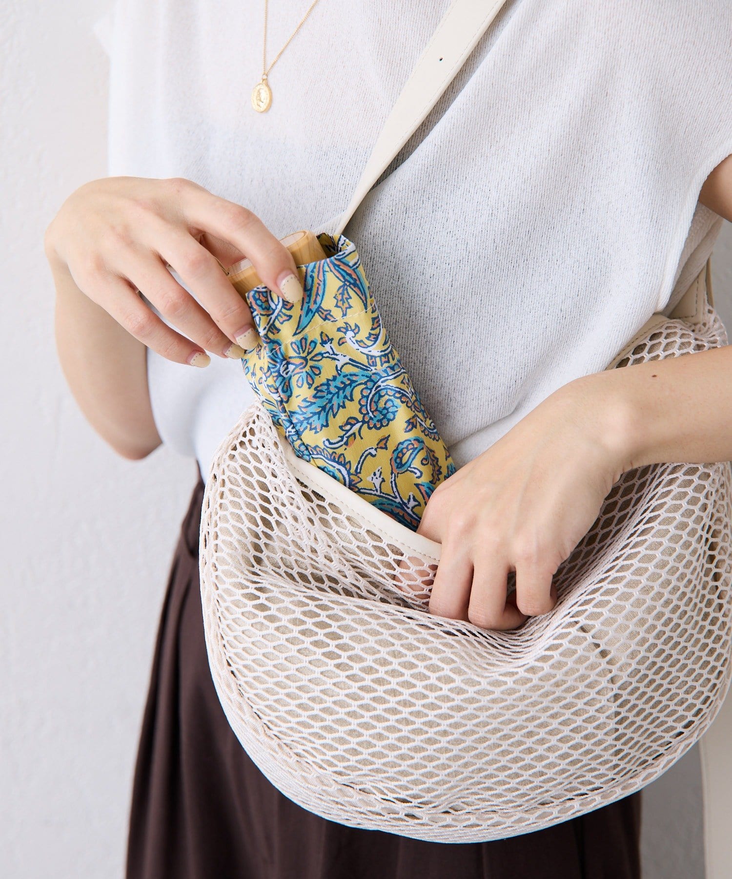 COLLAGE GALLARDAGALANTE(コラージュ ガリャルダガランテ) 【PAPILLONNER/パピヨネ】ペイズリー柄折り畳み傘